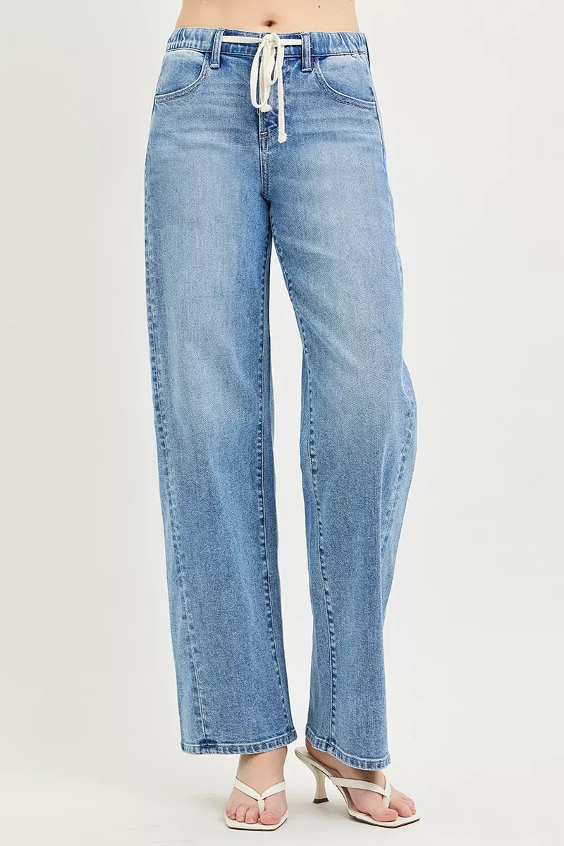 risen-relaxed-fit-drawstring-waist-jeans Image 2