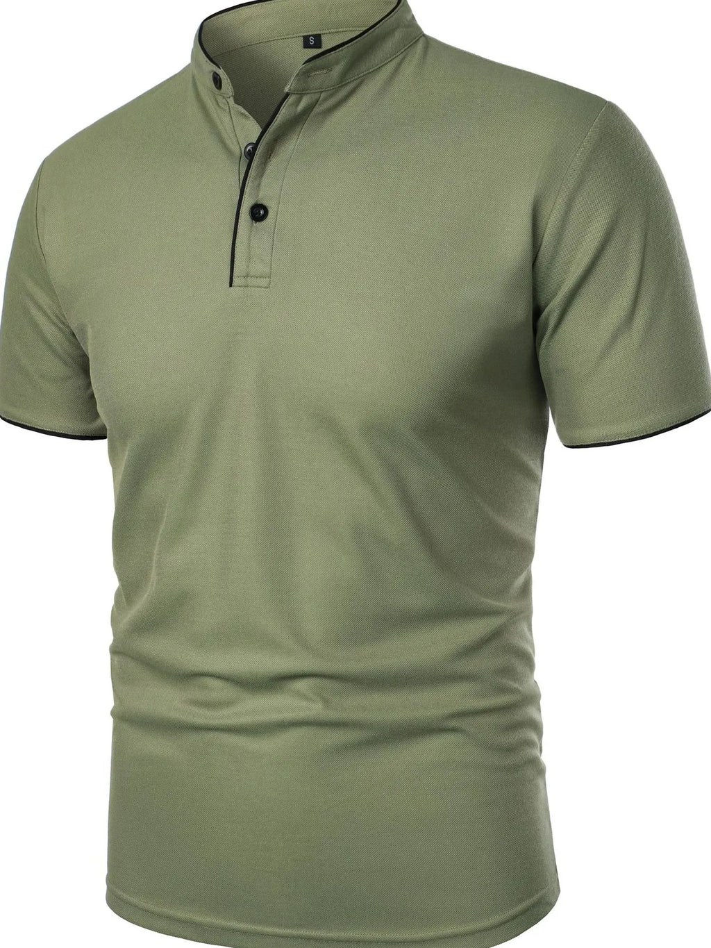 Men's Full Size Short Sleeve Contrast Trim Polo Plus Size | Tampa Bay Discounts