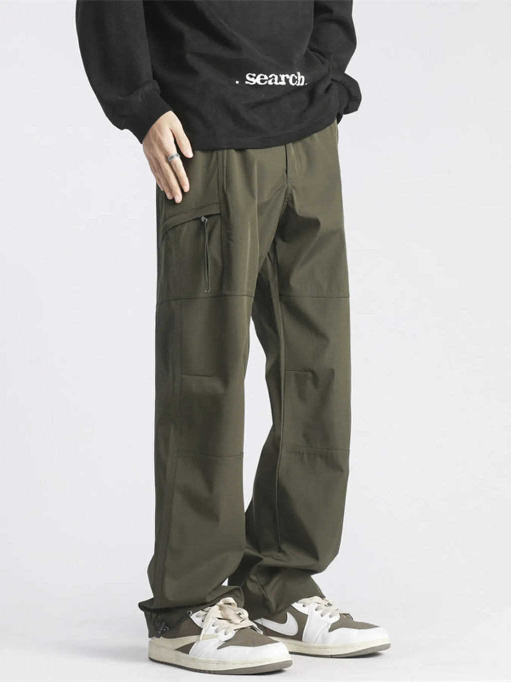 Men's Full Size Relaxed Fit Cargo Pants with Pockets Plus Size | Tampa Bay Discounts