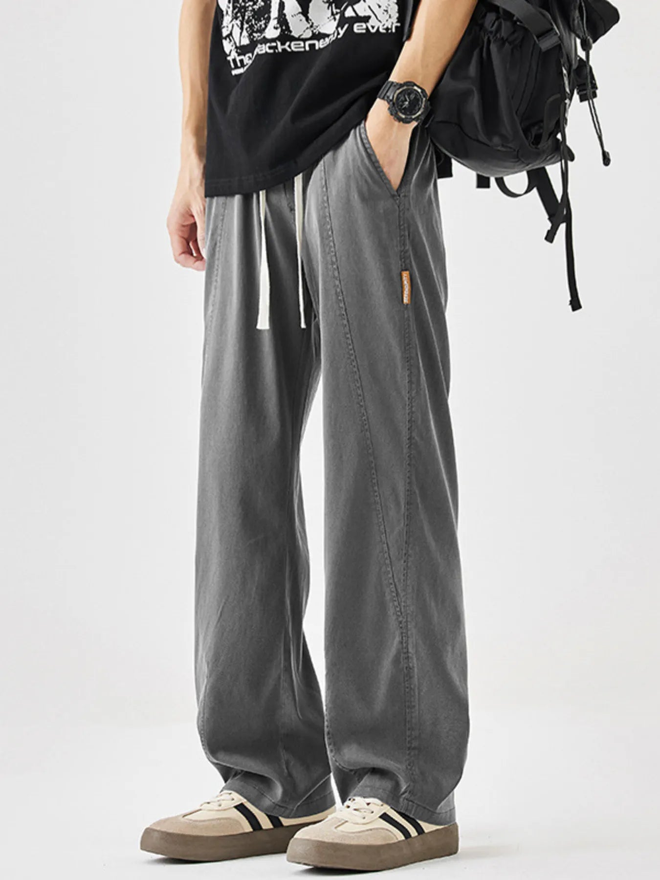 Men's Plus Size Casual Loose Wide Leg Pants | Tampa Bay Discounts