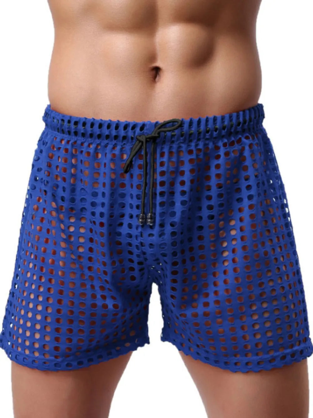 Men's Openwork Drawstring Shorts | Tampa Bay Discounts