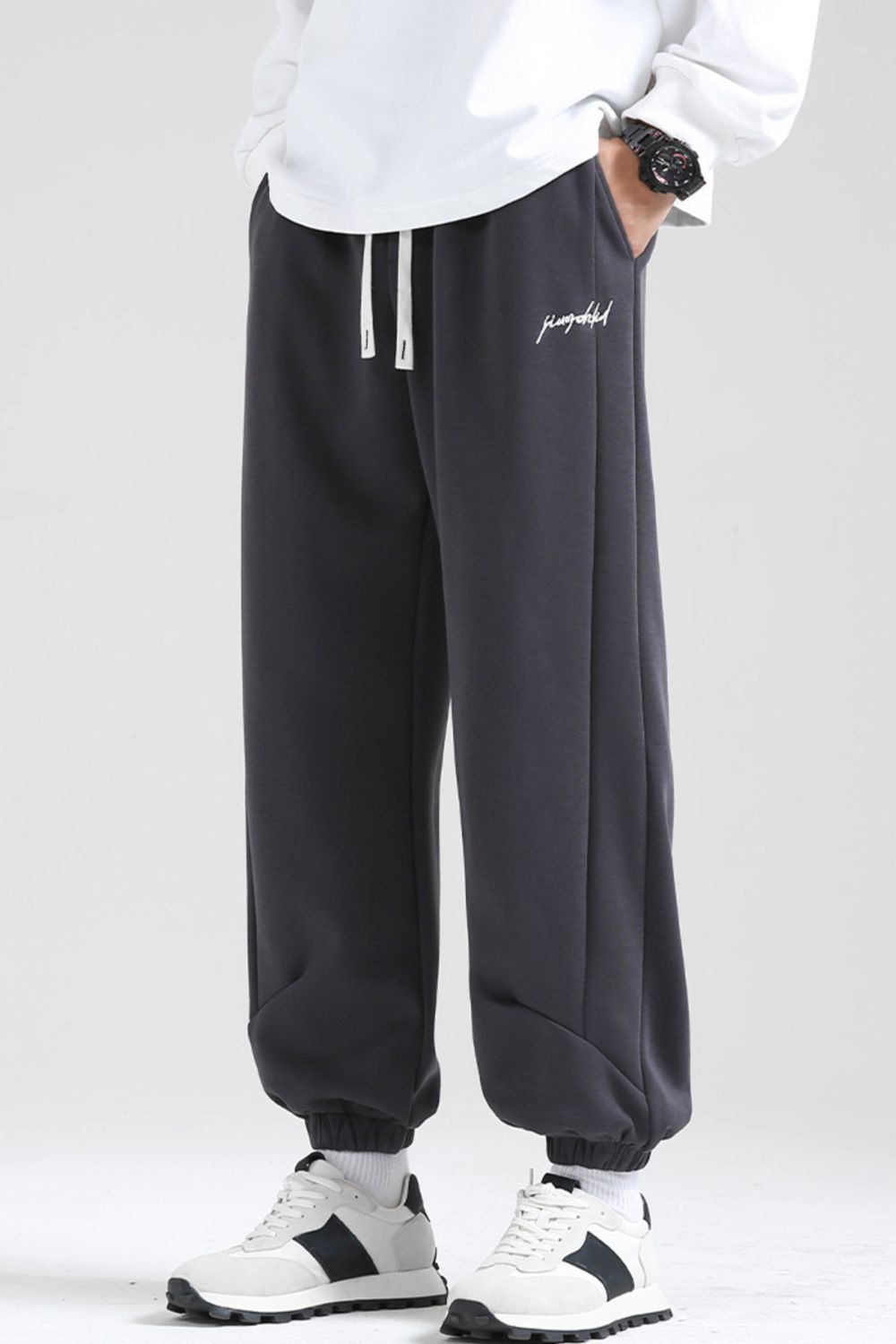 Men's Plus Size Casual Loose Fit Drawstring Sweatpants | Tampa Bay Discounts