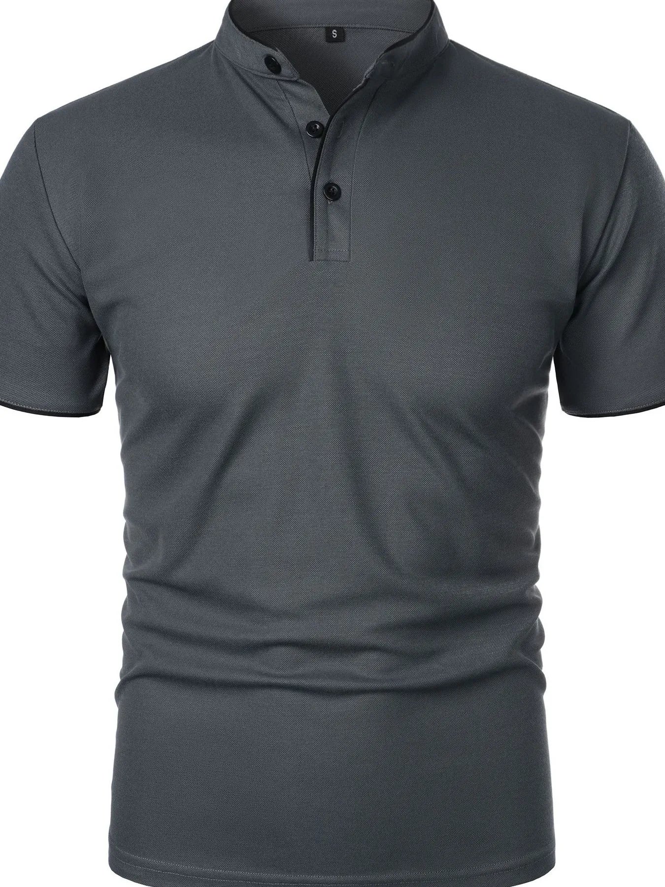 Men's Full Size Short Sleeve Contrast Trim Polo Plus Size | Tampa Bay Discounts
