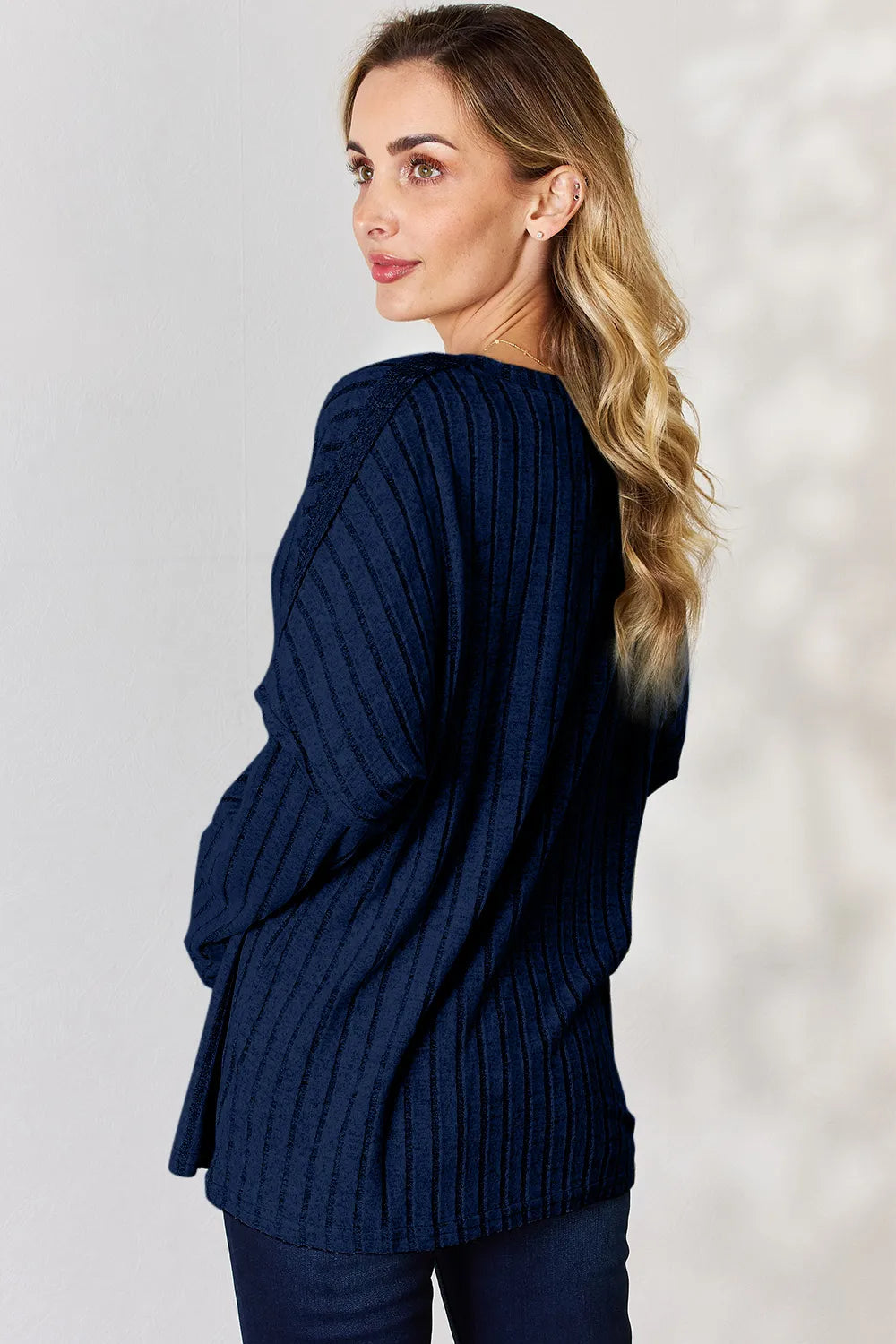 basic-bae-full-size-ribbed-half-button-long-sleeve-t-shirt image 10