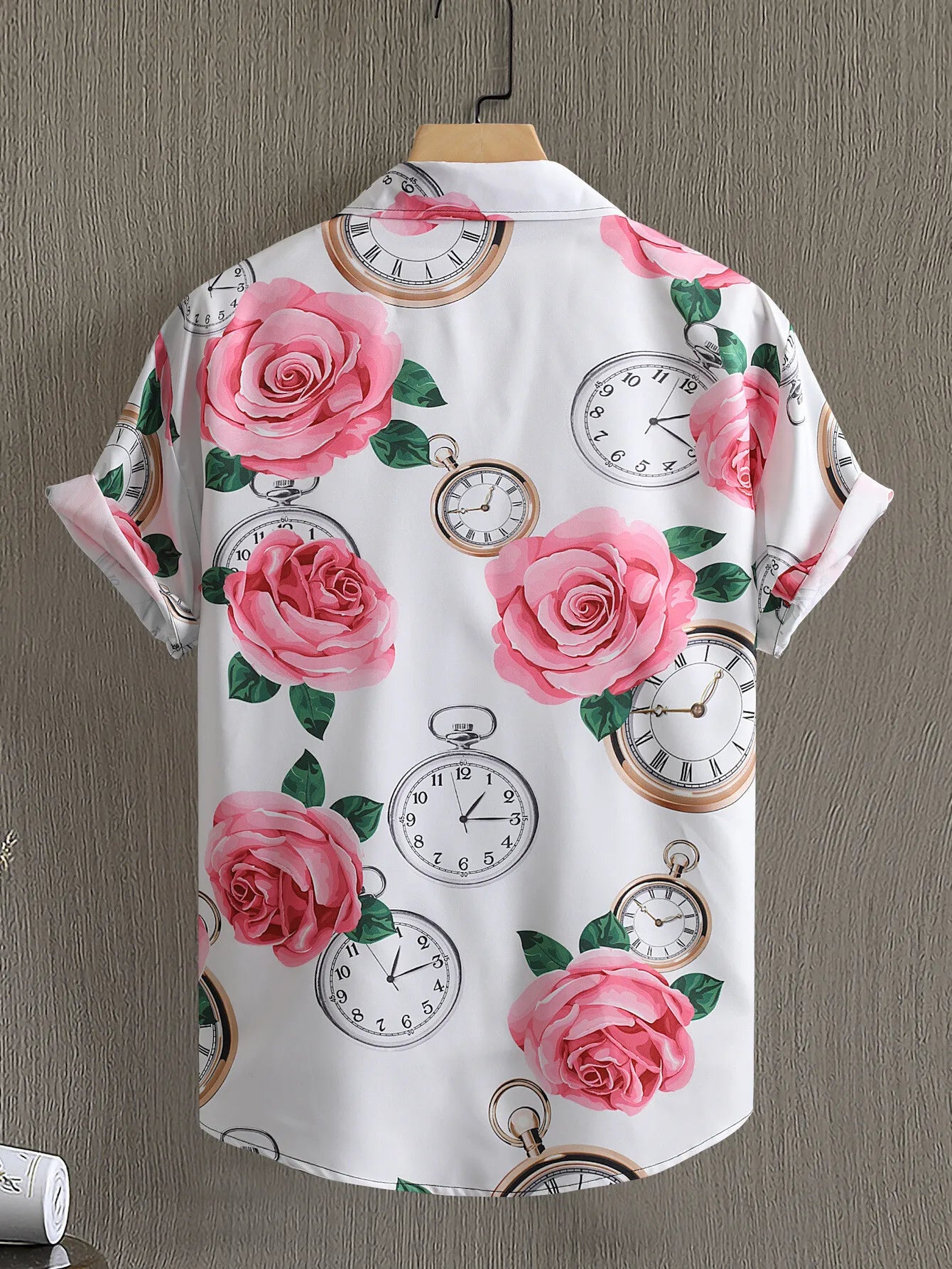 Men's Printed Button Up Short Sleeve Shirt | Tampa Bay Discounts