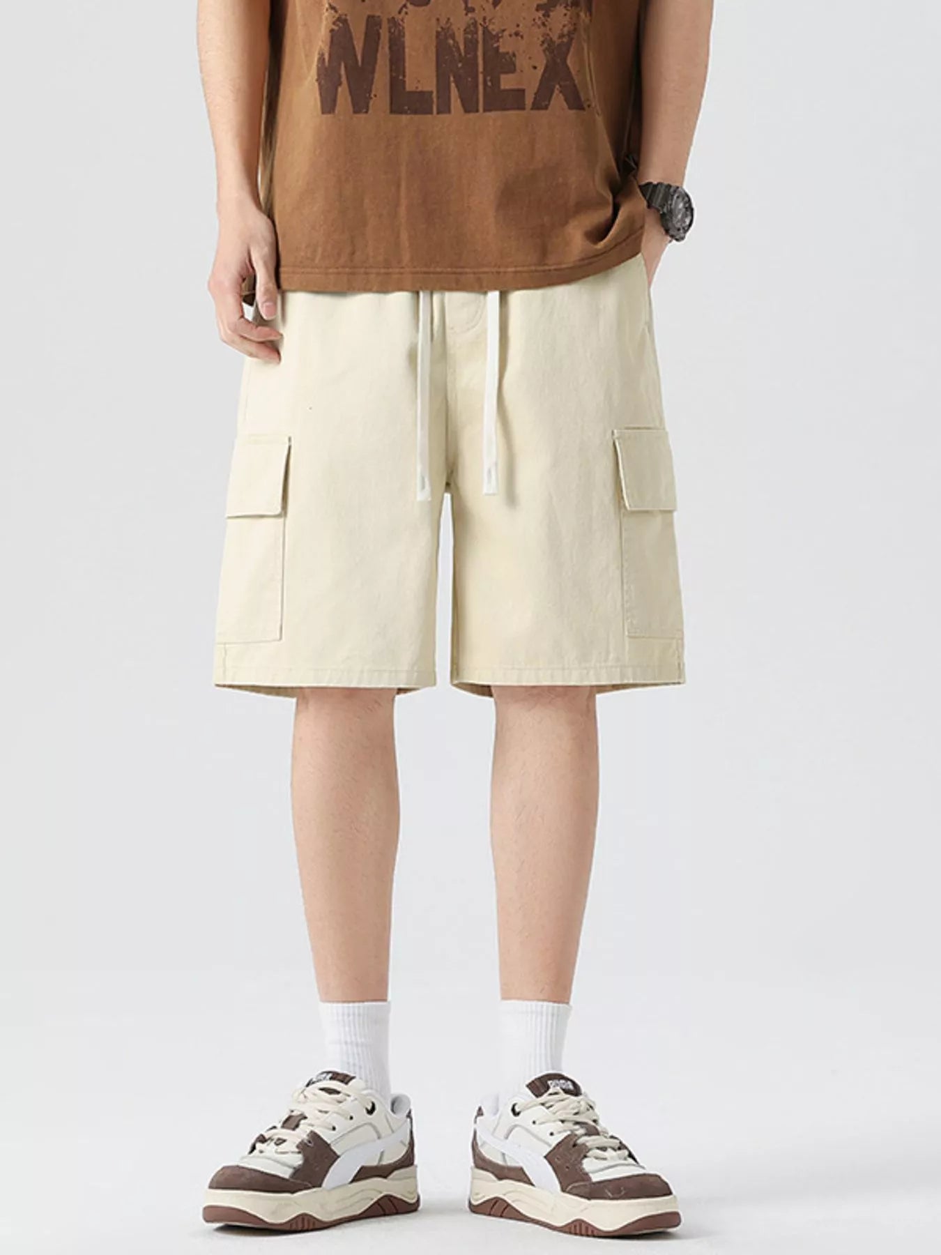 Men's Full Size Drawstring Loose Fit Shorts Plus Size | Tampa Bay Discounts