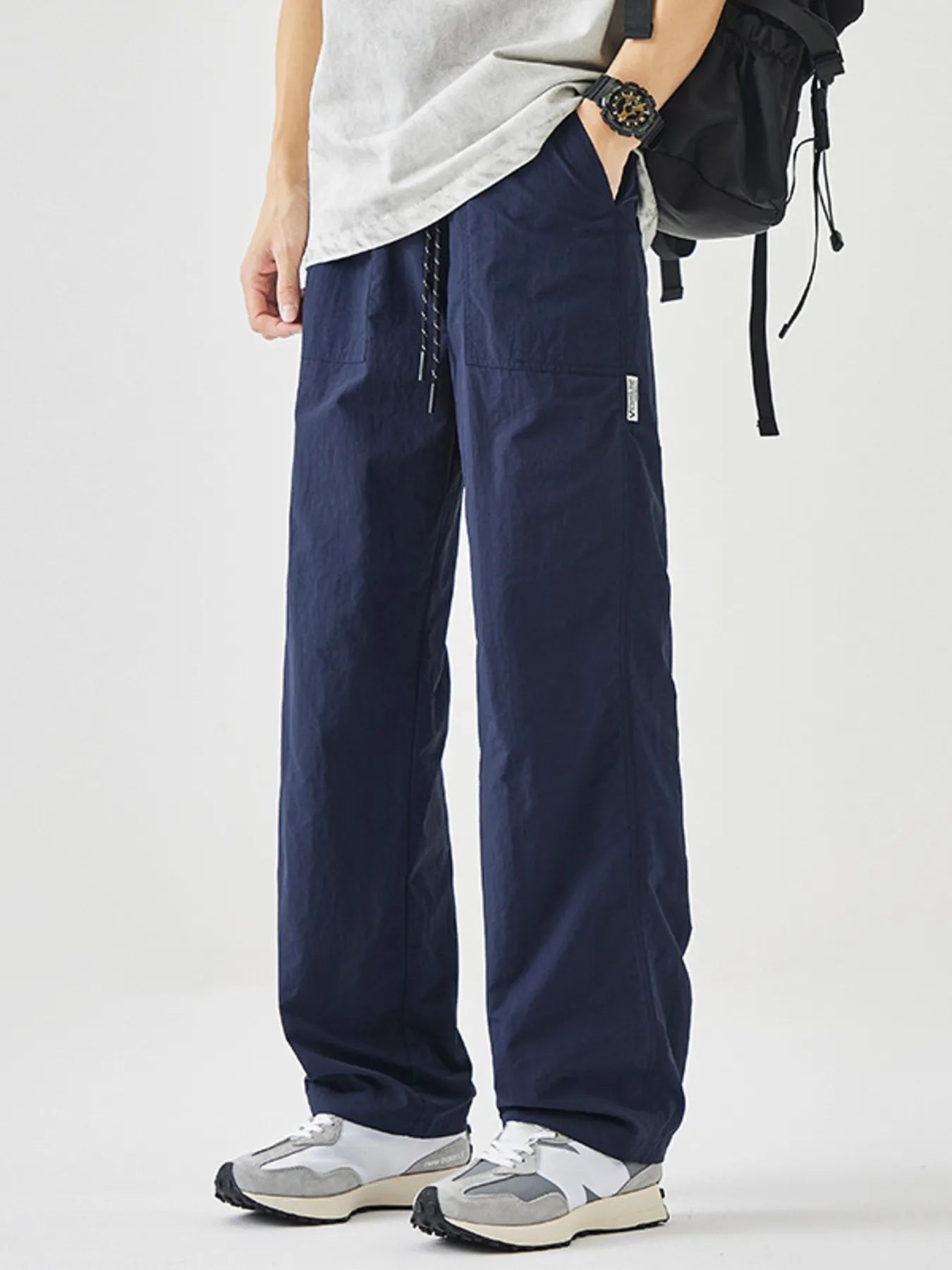 Men's Plus Size Drawstring Wide Leg Pants | Tampa Bay Discounts