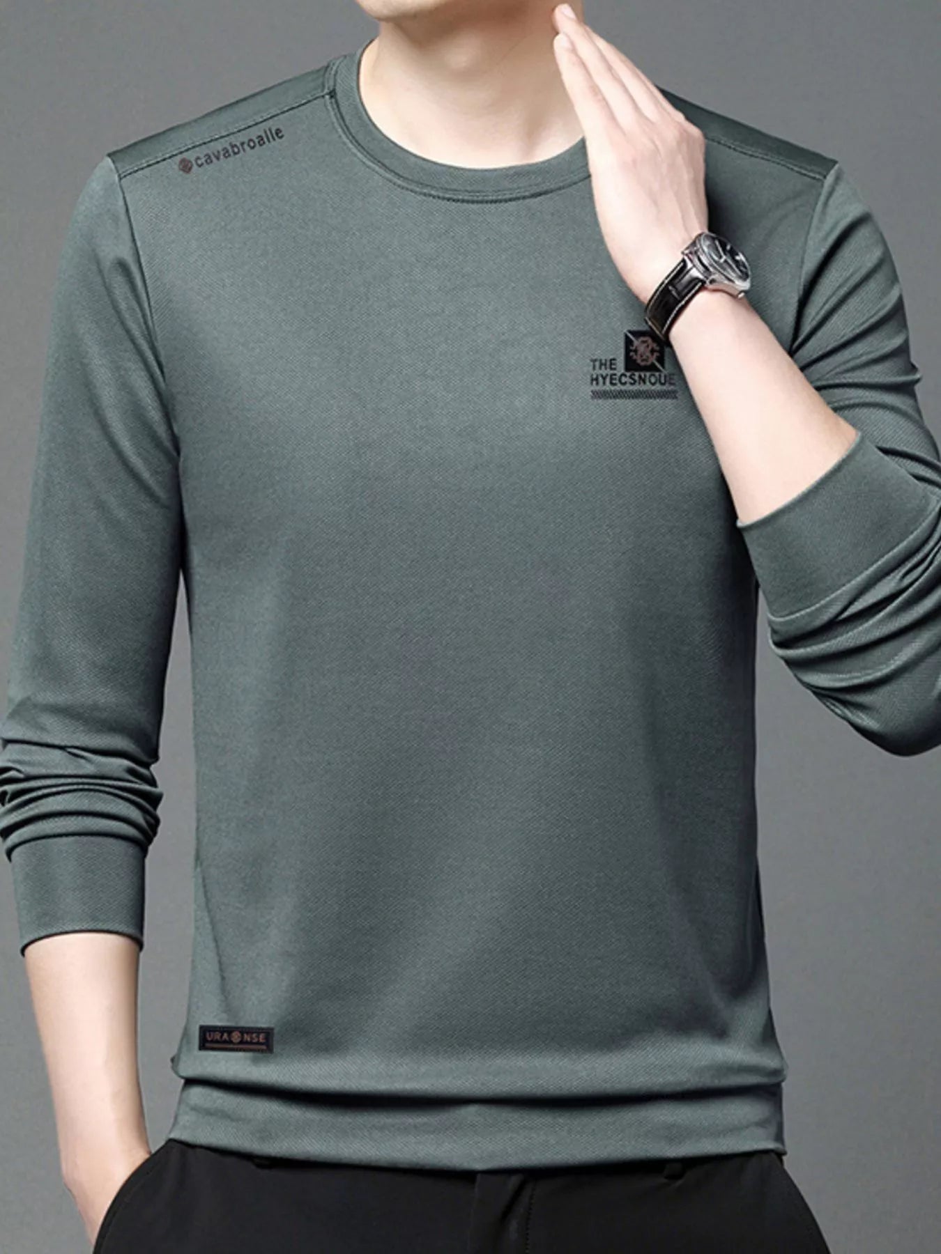 Men's Plus Size Casual Long Sleeve T-Shirt | Tampa Bay Discounts