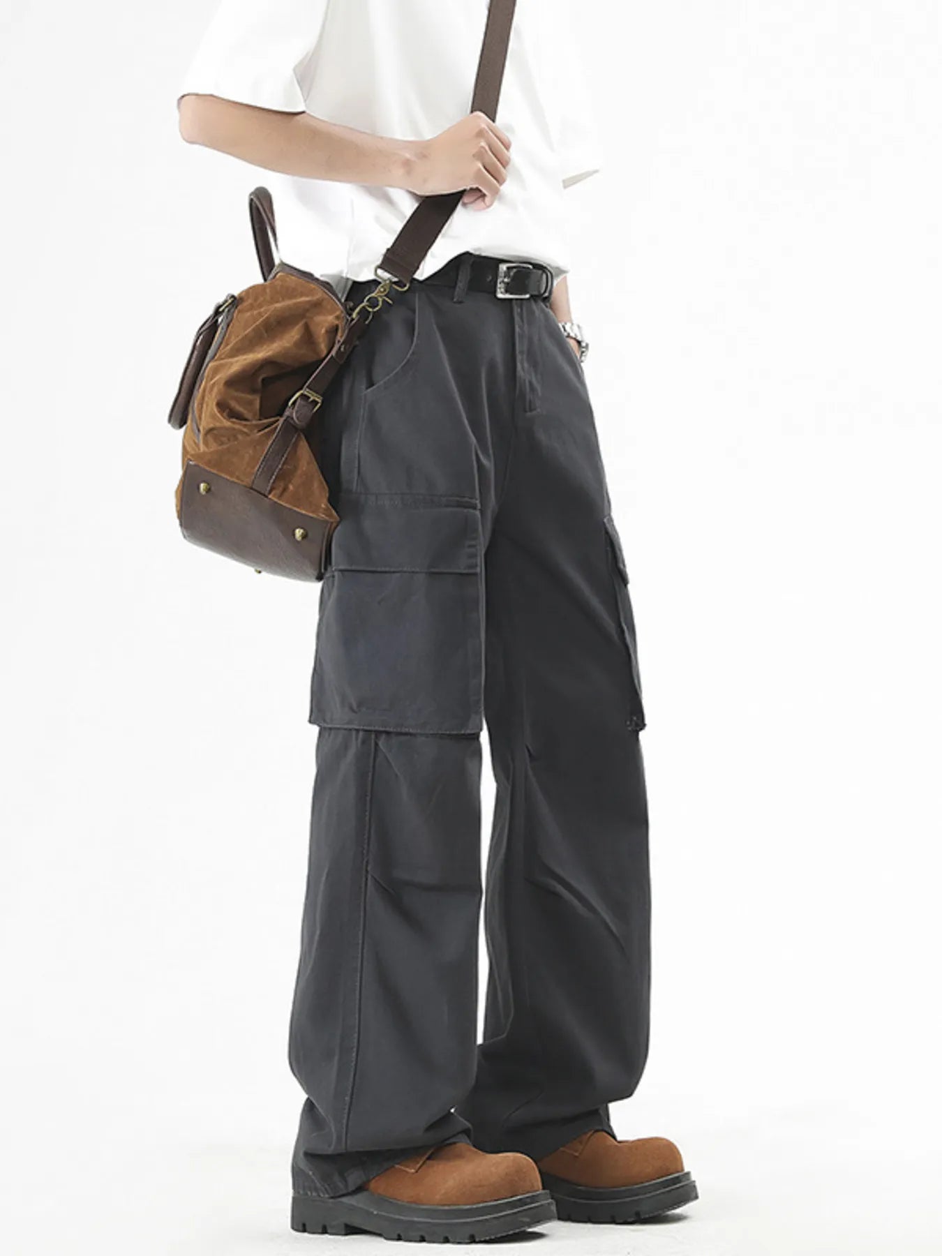 Men's Plus Size Wide Leg Cargo Pants | Tampa Bay Discounts