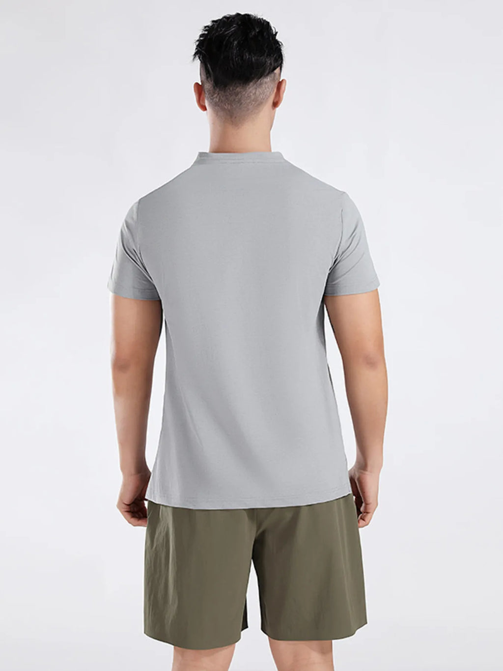 Men's Plus Size Round Neck Short Sleeve Active T-Shirt | Tampa Bay Discounts