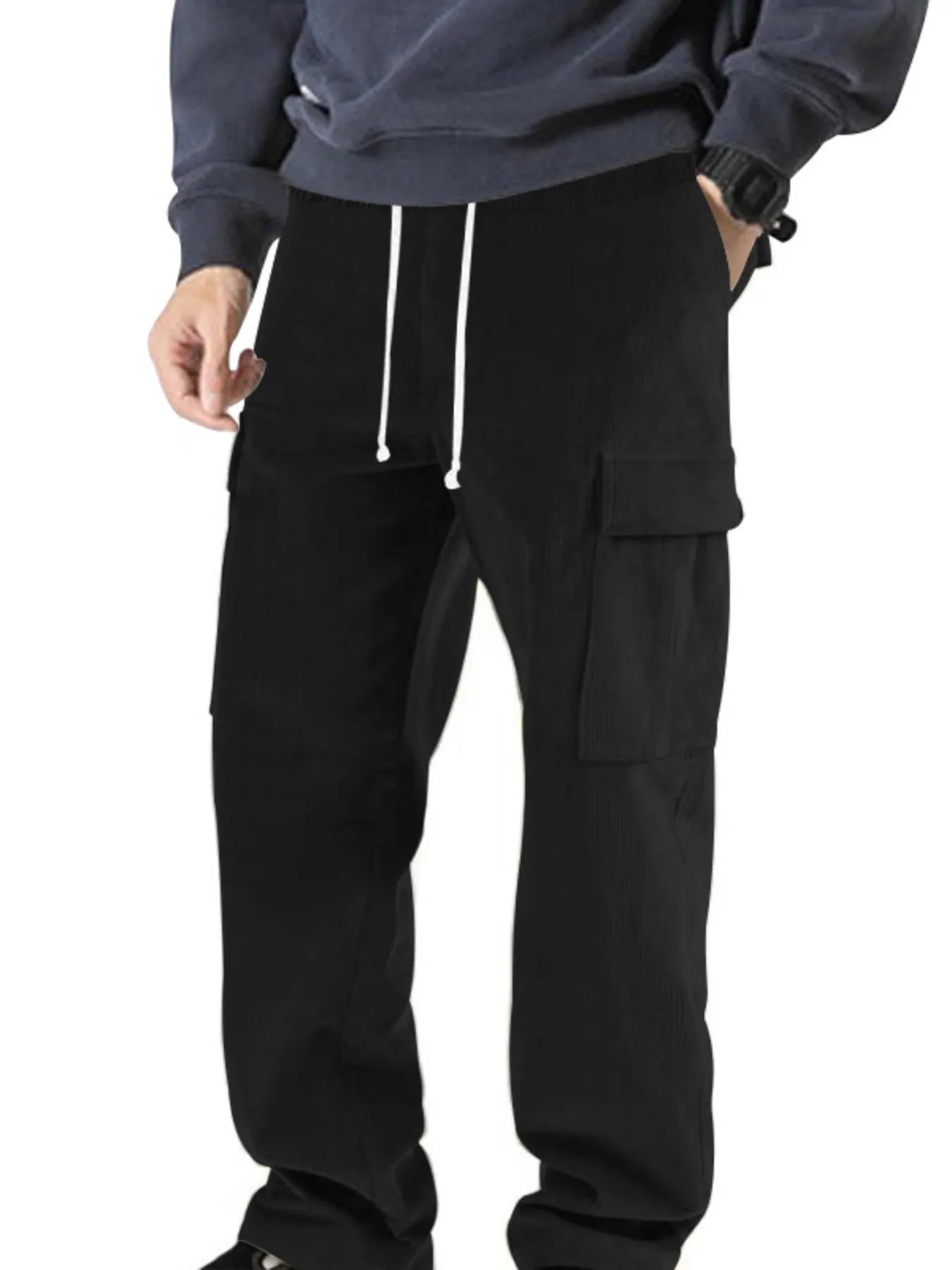 Men's Full Size Drawstring Jogger Pants Plus Size | Tampa Bay Discounts