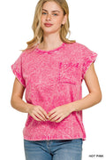 zenana-full-size-crinkle-washed-round-neck-folded-short-sleeve-tee-plus-size-7 image 1