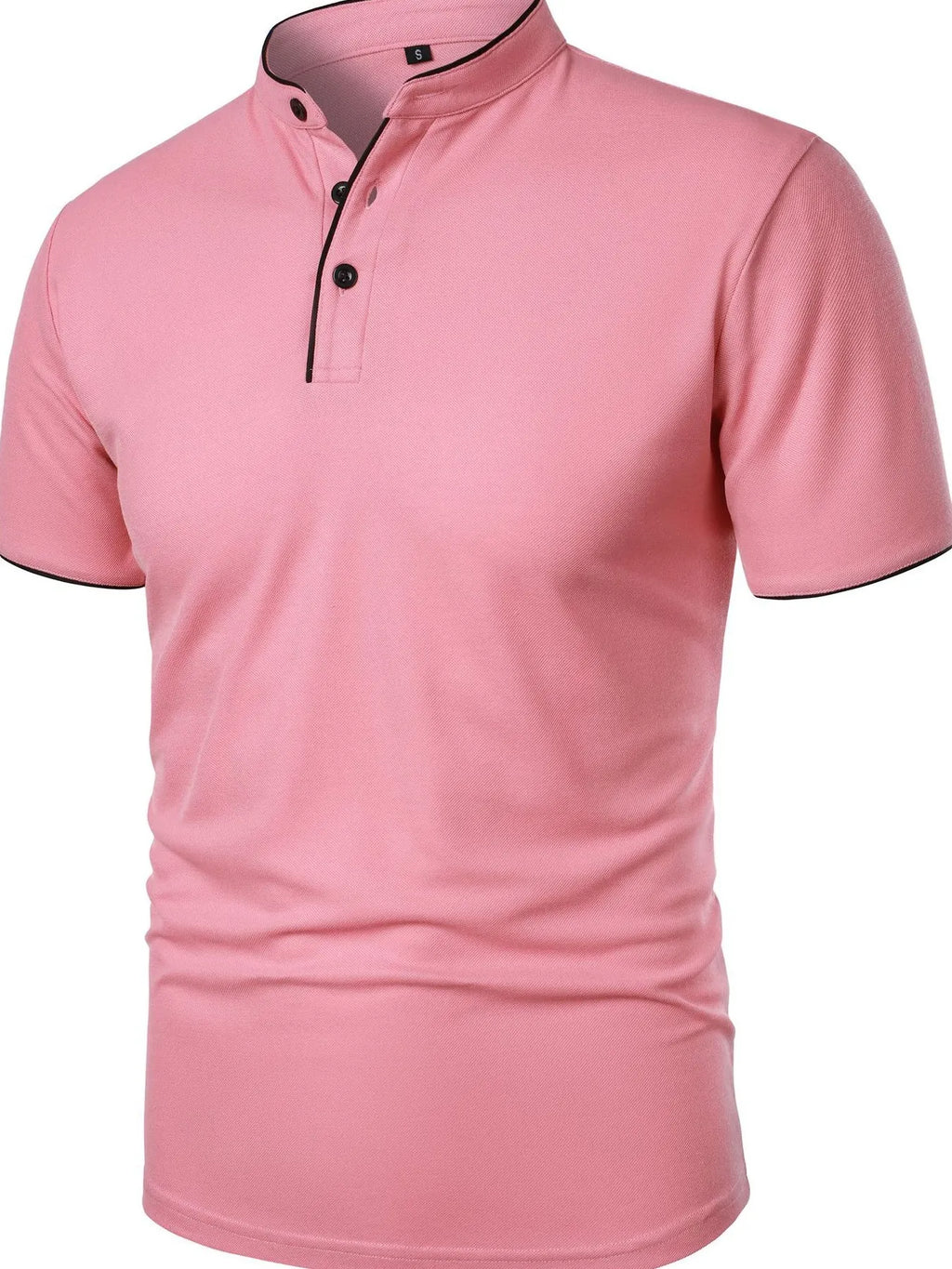 Men's Full Size Short Sleeve Contrast Trim Polo Plus Size | Tampa Bay Discounts