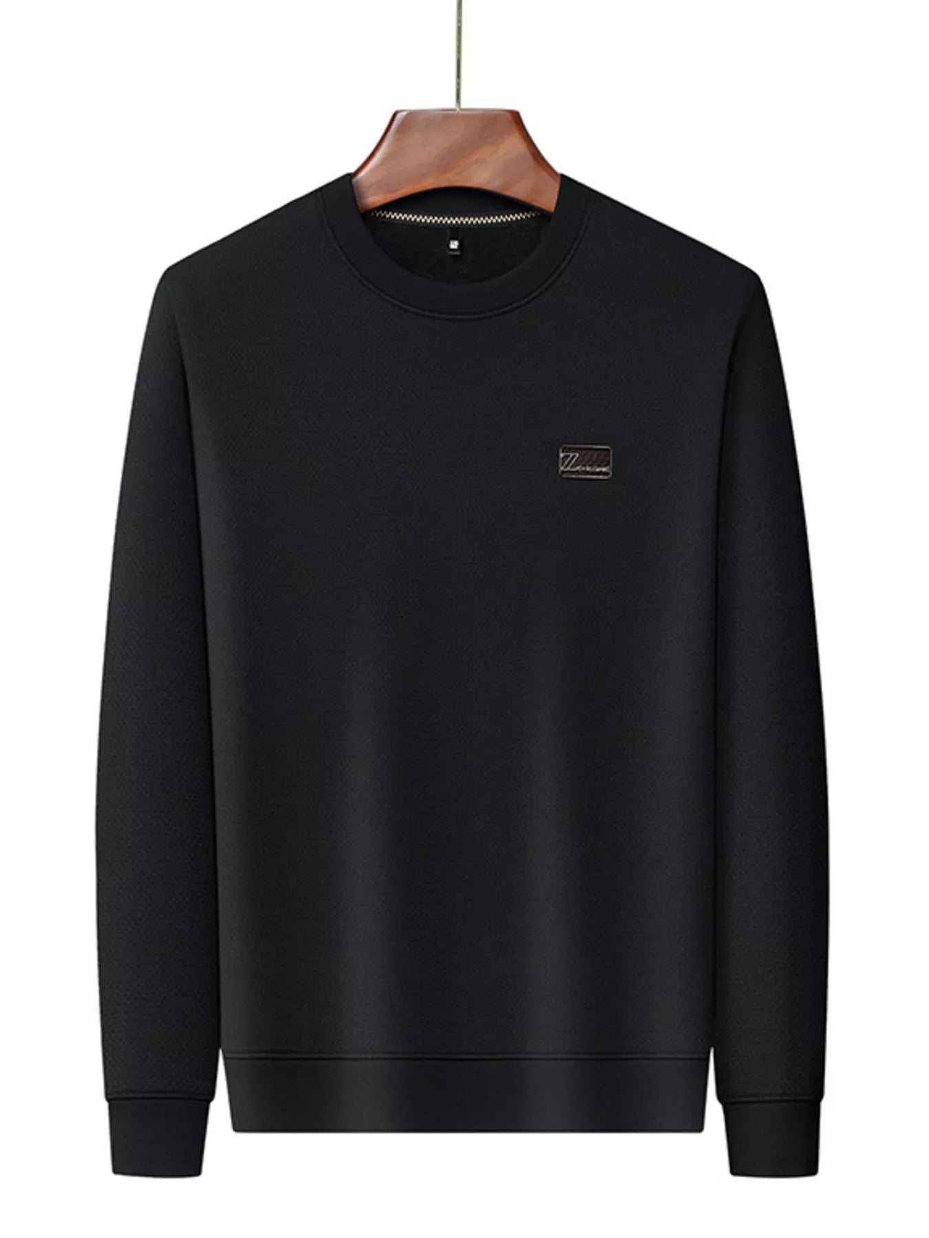 Men's Plus Size Textured Long Sleeve Casual T-Shirt | Tampa Bay Discounts