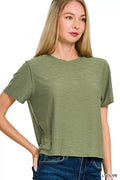 zenana-slub-short-sleeve-tee image 1