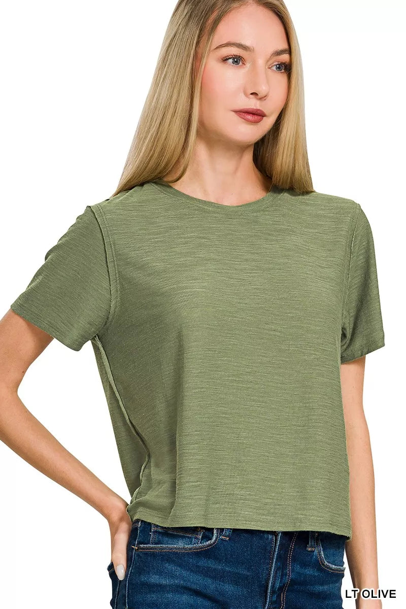 zenana-slub-short-sleeve-tee image 1