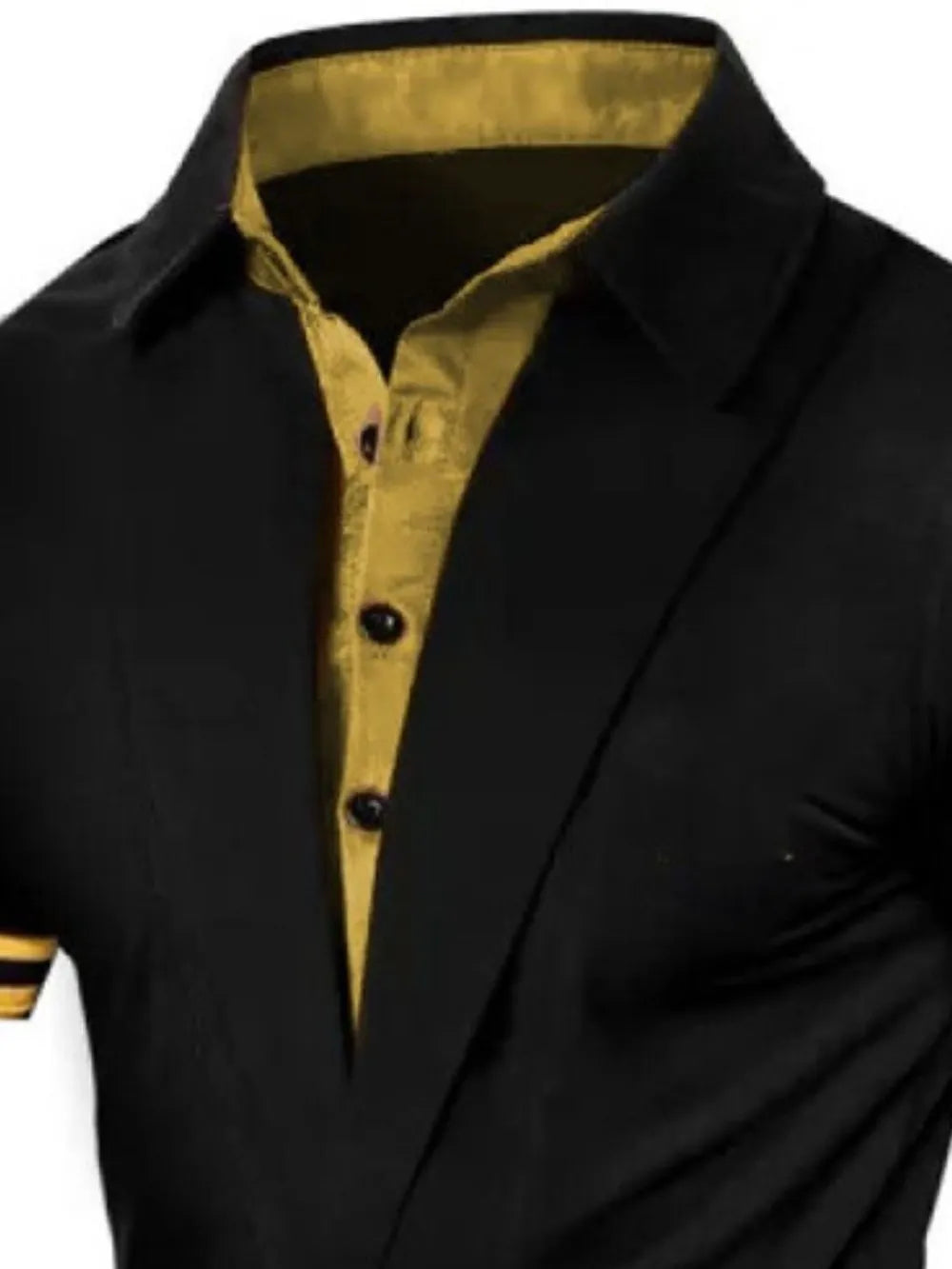 Men's Collared Neck Contrast Short Sleeve Polo | Tampa Bay Discounts