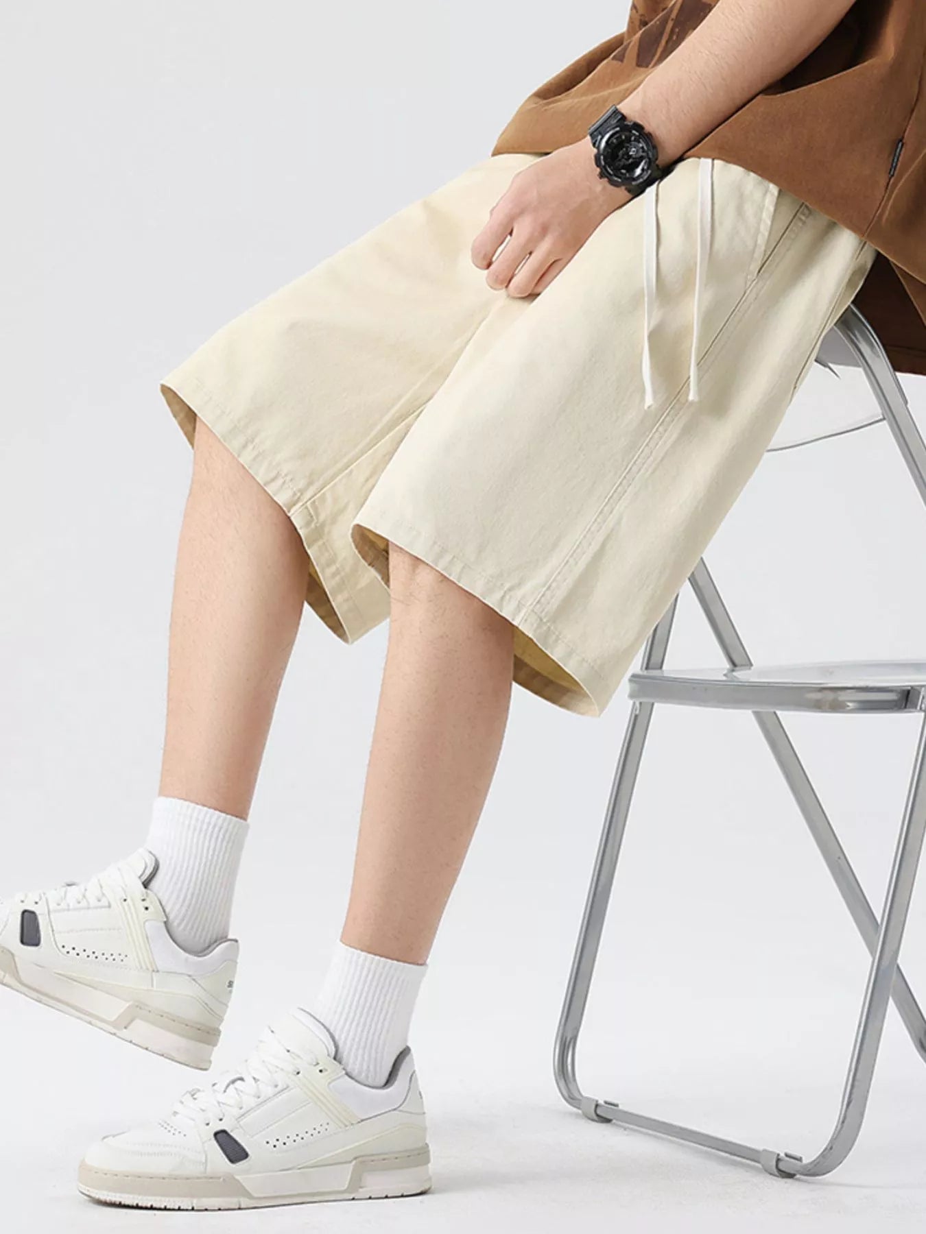 Men's Full Size Wide-Leg Shorts Plus Size | Tampa Bay Discounts