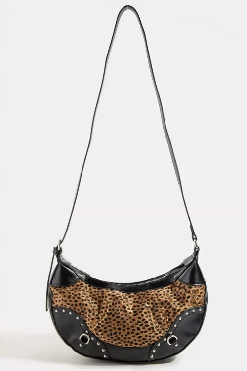 fame-dark-spotted-leopard-print-half-moon-shoulder-bag 2