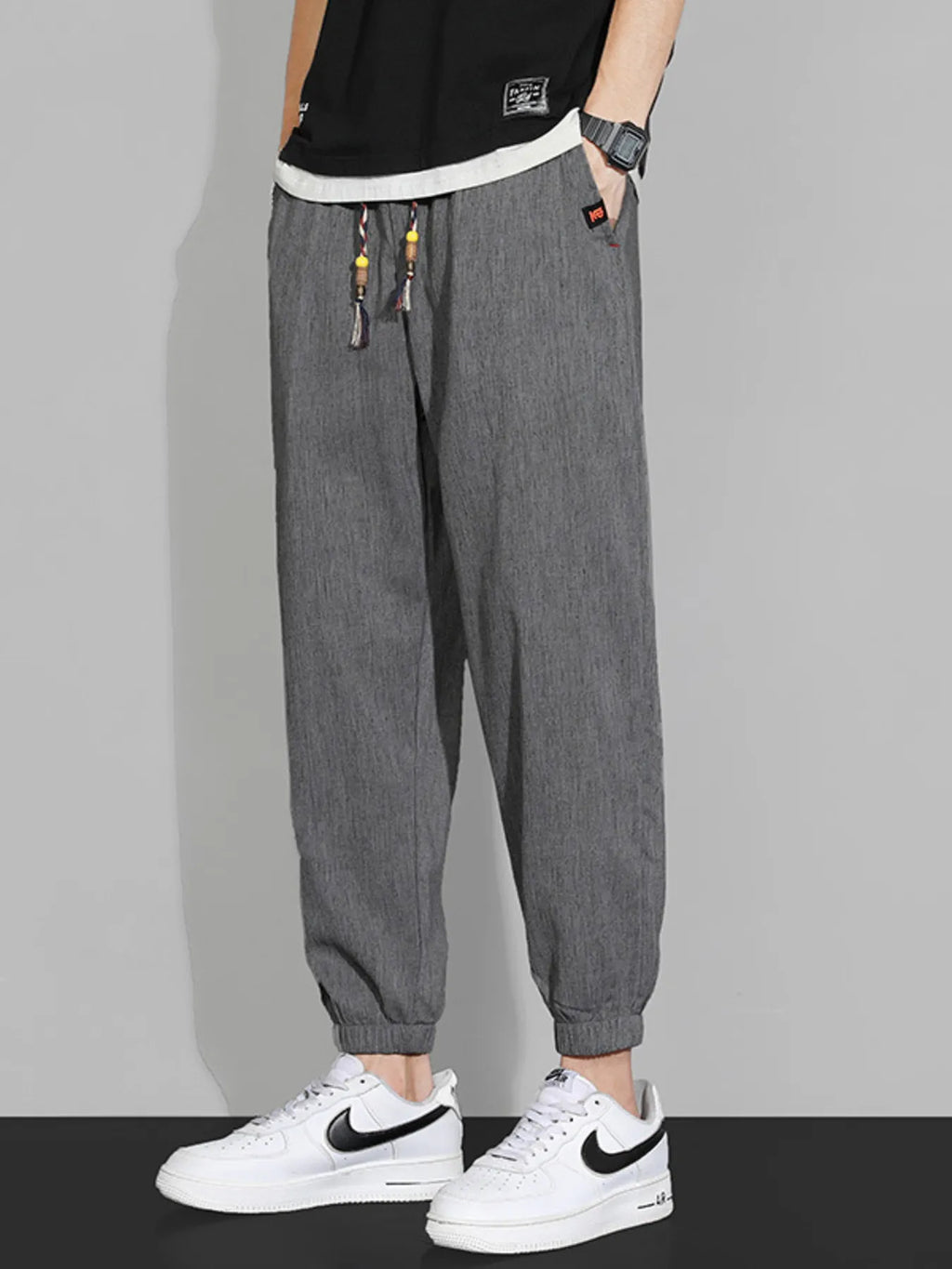 Men's Plus Size Casual Drawstring Joggers | Tampa Bay Discounts