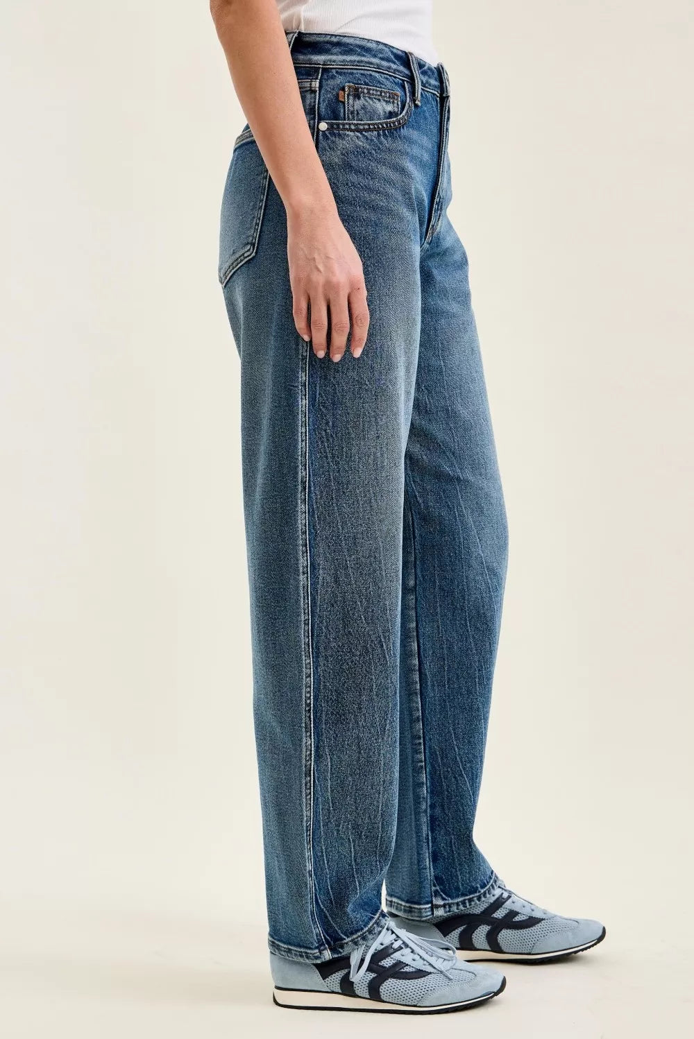 judy-blue-high-waist-r-m-marlow-arc-dk-time-weathered-indigo-jeans Image 2
