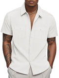 Men's Full Size Button Up Short Sleeve Shirt Plus Size | Tampa Bay Discounts