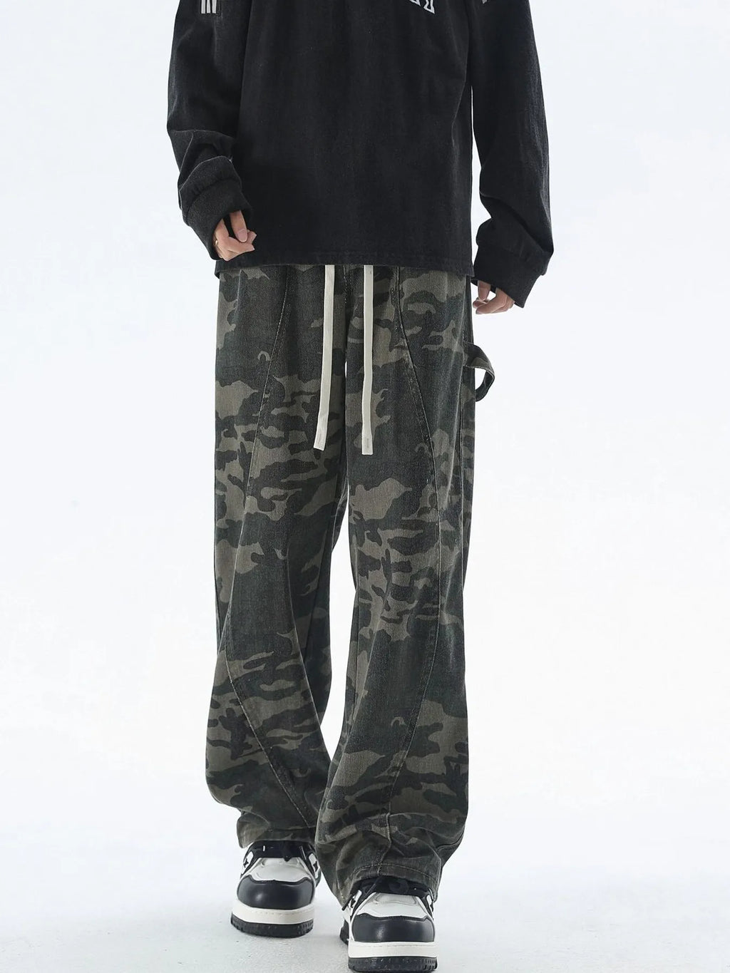 Men's Plus Size Camouflage Cargo Pants with Drawstring | Tampa Bay Discounts