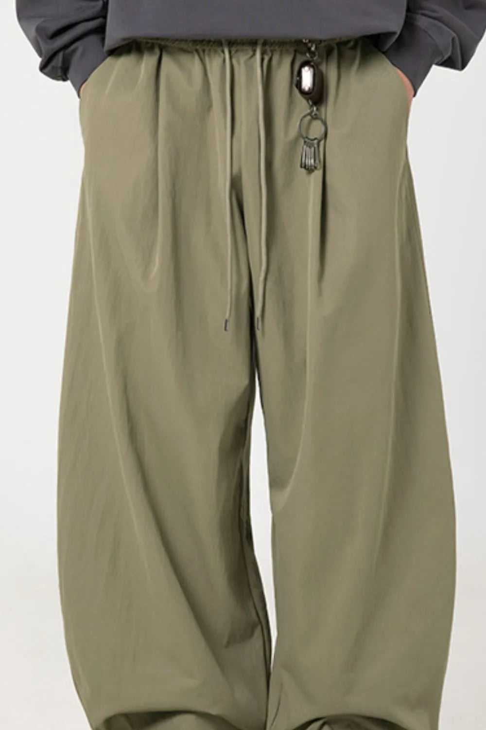 Men's Side Ruched Wide Leg Pants | Tampa Bay Discounts