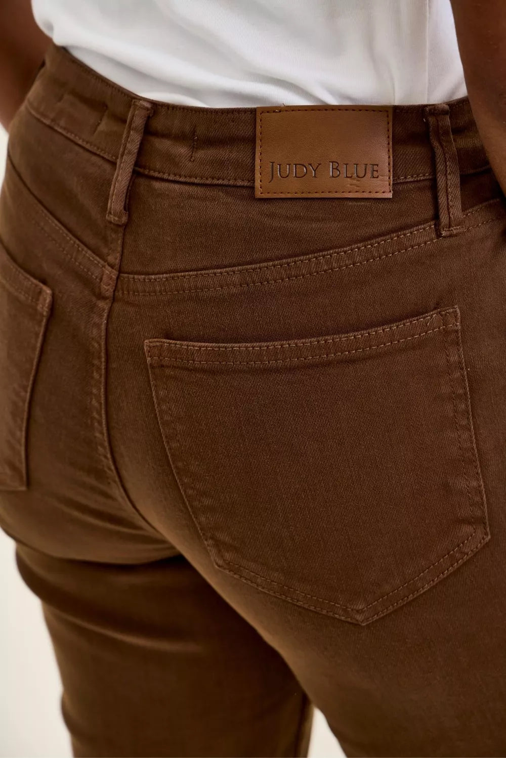 judy-blue-high-waist-aurora-weekender-jeans-with-knee-darts-c-mahogany Image 5
