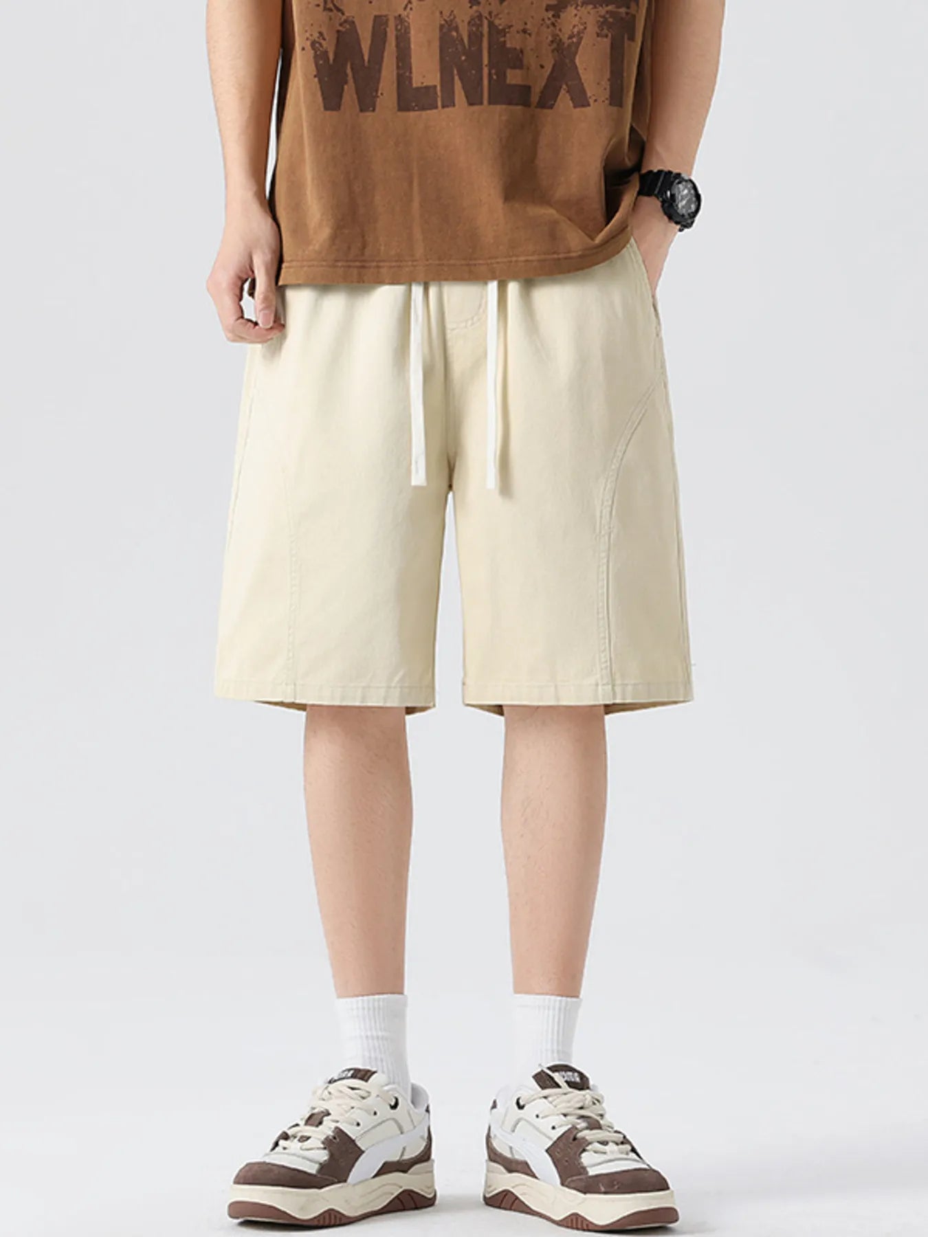 Men's Full Size Casual Loose-Fit Drawstring Shorts Plus Size | Tampa Bay Discounts