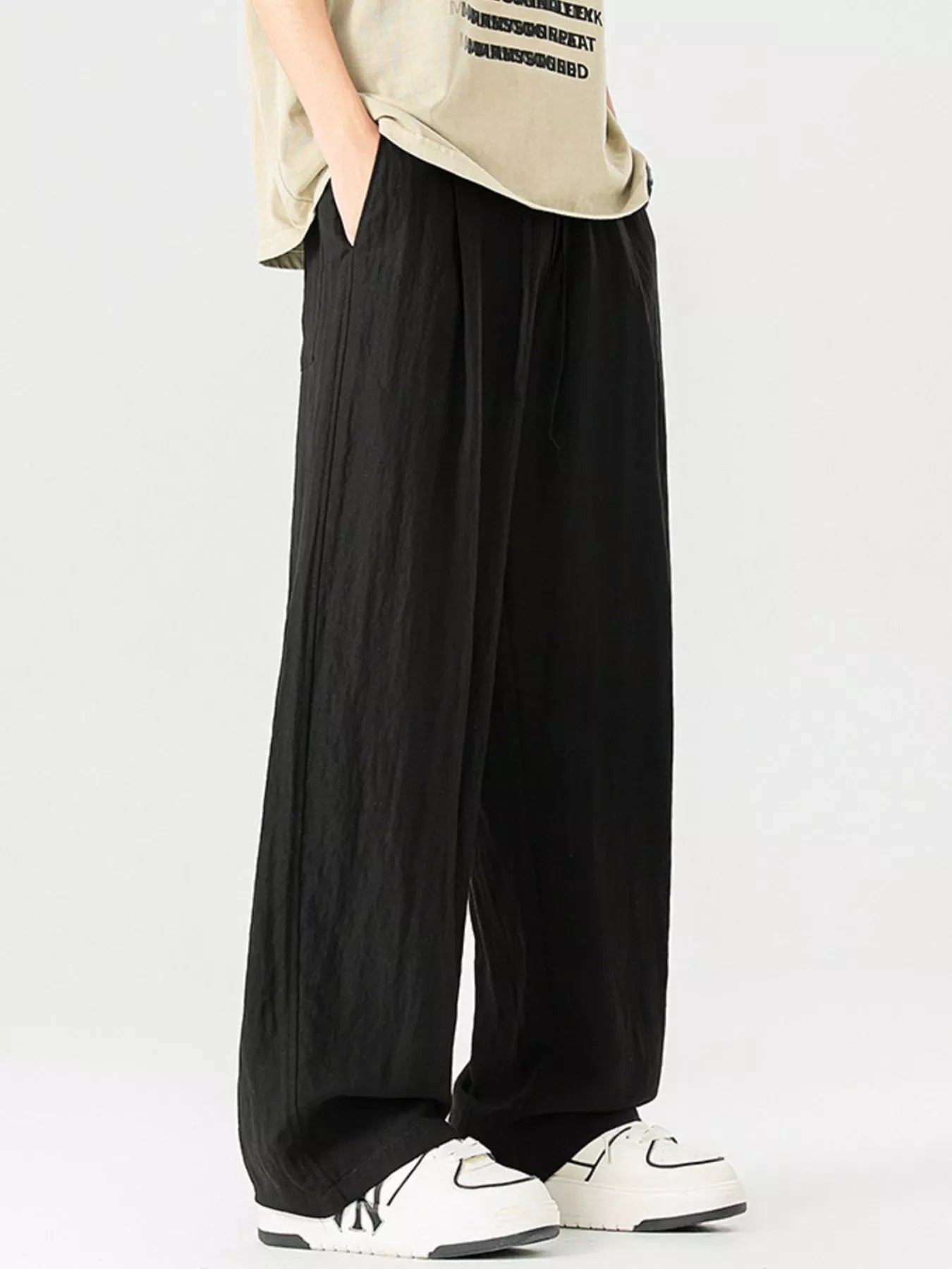 Men's Full Size Lightweight Wide Leg Pants Plus Size | Tampa Bay Discounts
