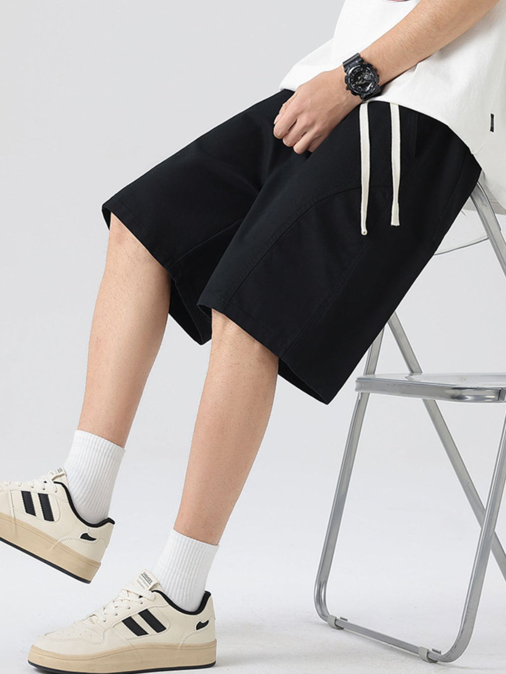 Men's Full Size Casual Loose-Fit Drawstring Shorts Plus Size | Tampa Bay Discounts