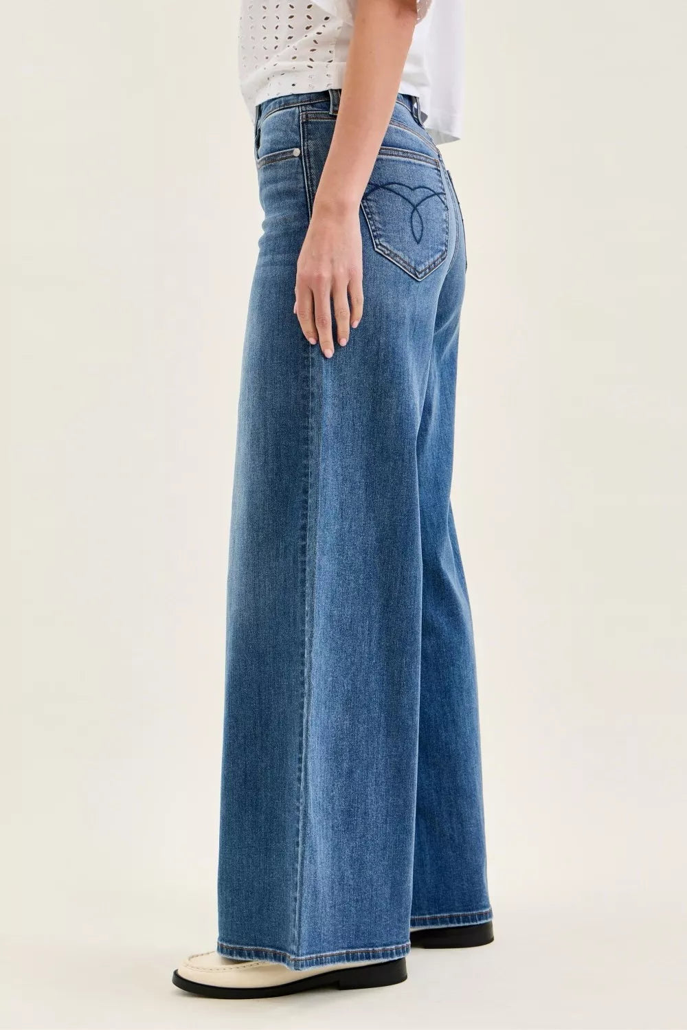judy-blue-high-waist-palazzo-jeans Image 3