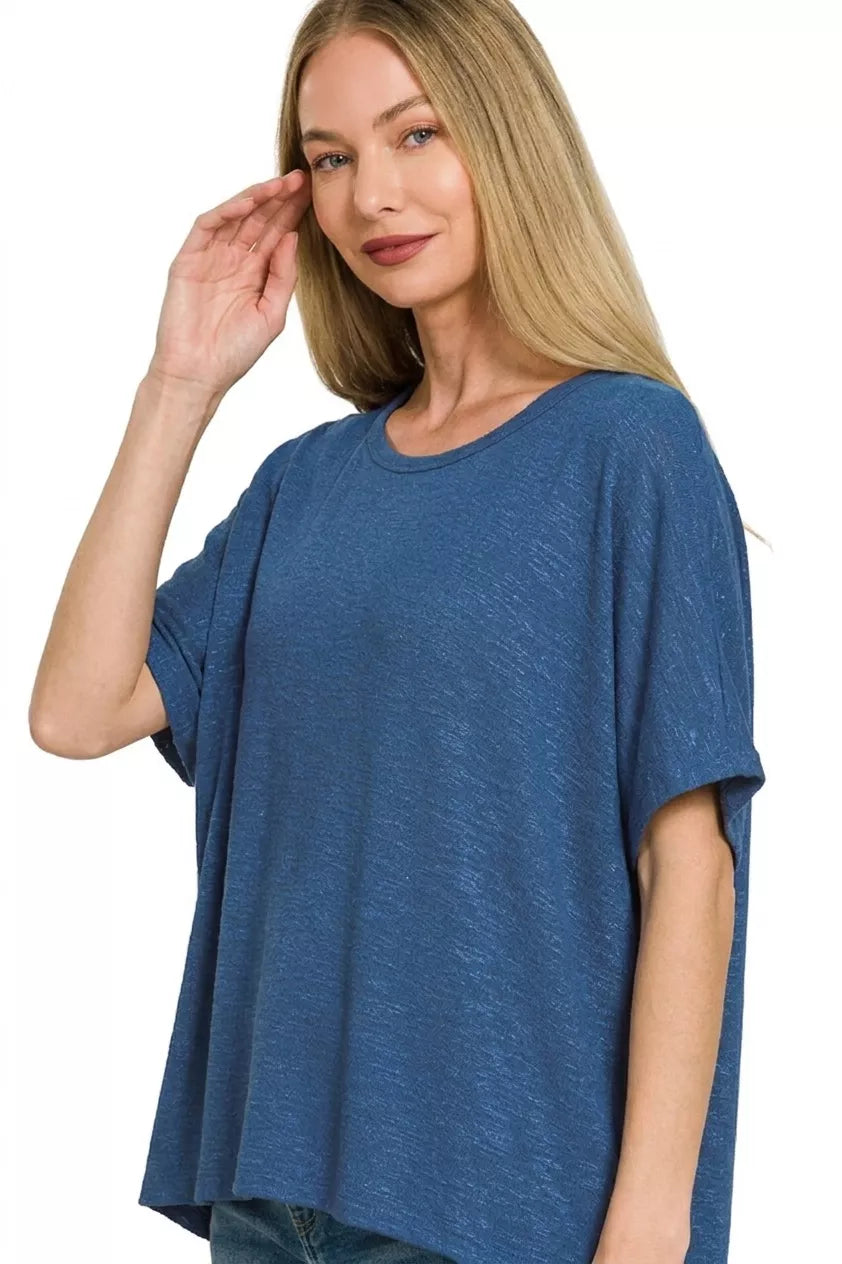 zenana-oversized-slub-hacci-top image 2