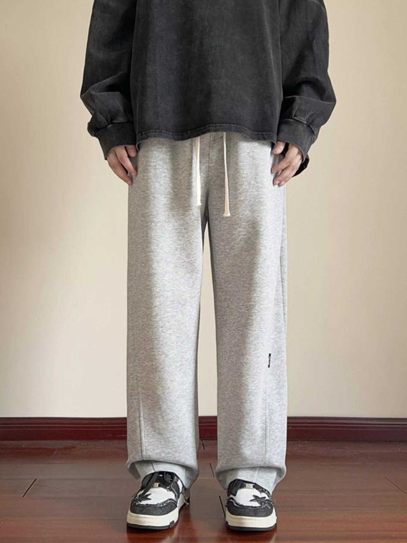 Men's Plus Size Relaxed Wide-Leg Drawstring Pants | Tampa Bay Discounts
