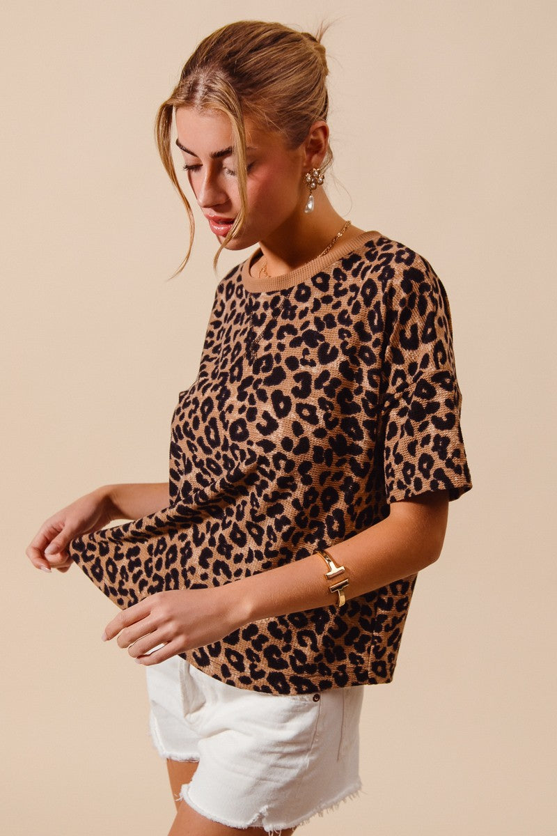 so-me-leopard-thermal-waffle-knit-loose-fit-top image 4