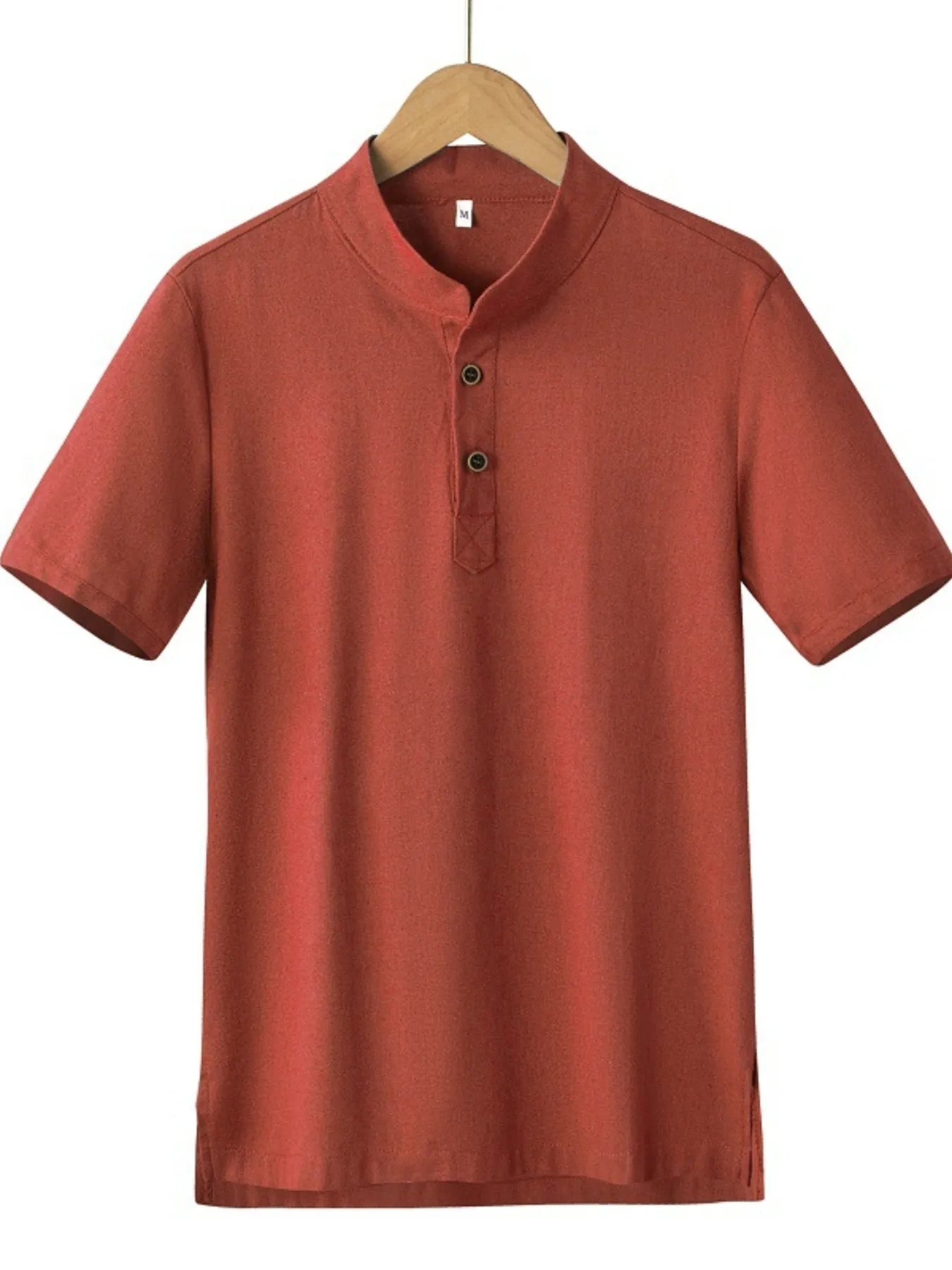 Men's Plus Size Button Detail Short Sleeve Blouse | Tampa Bay Discounts