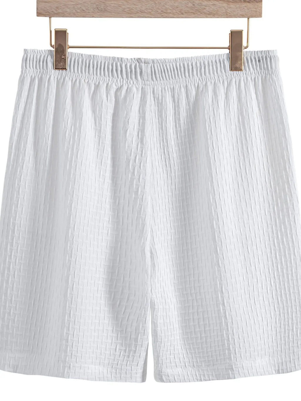 Men's Classic Textured Shorts with Elastic Waist | Tampa Bay Discounts