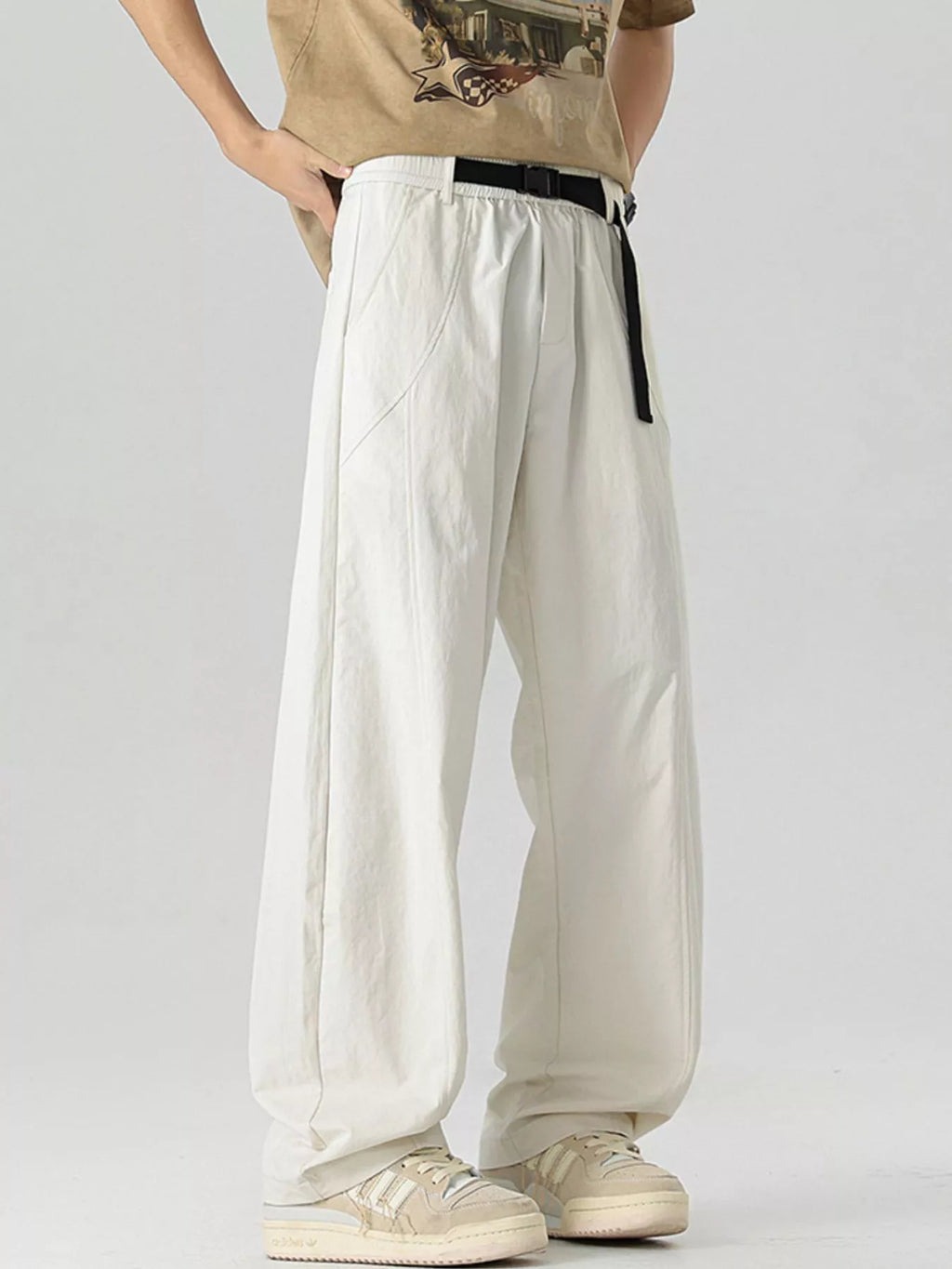 Men's Plus Size Lightweight Wide Leg Pants | Tampa Bay Discounts