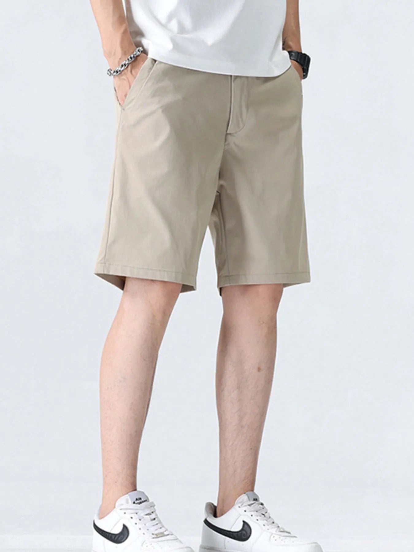 Men's Plus Size Elastic Waistband Shorts with Pockets | Tampa Bay Discounts