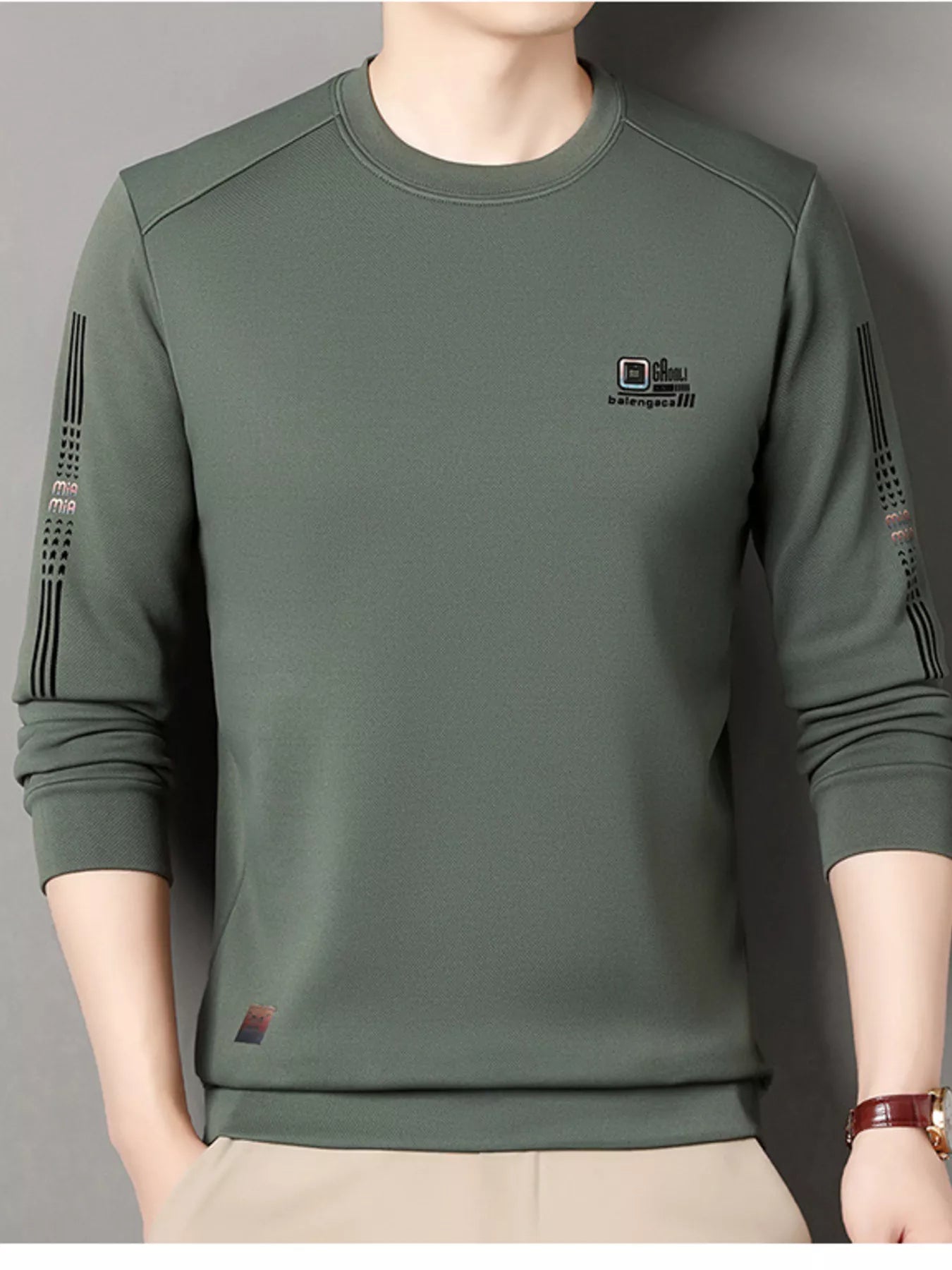 Men's Plus Size Casual Long Sleeve T-Shirt | Tampa Bay Discounts