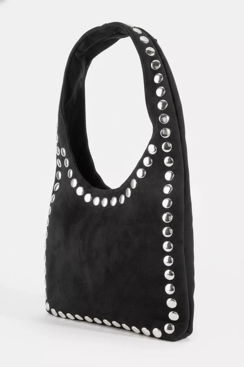 fame-grommet-border-studded-suede-shoulder-bag 2