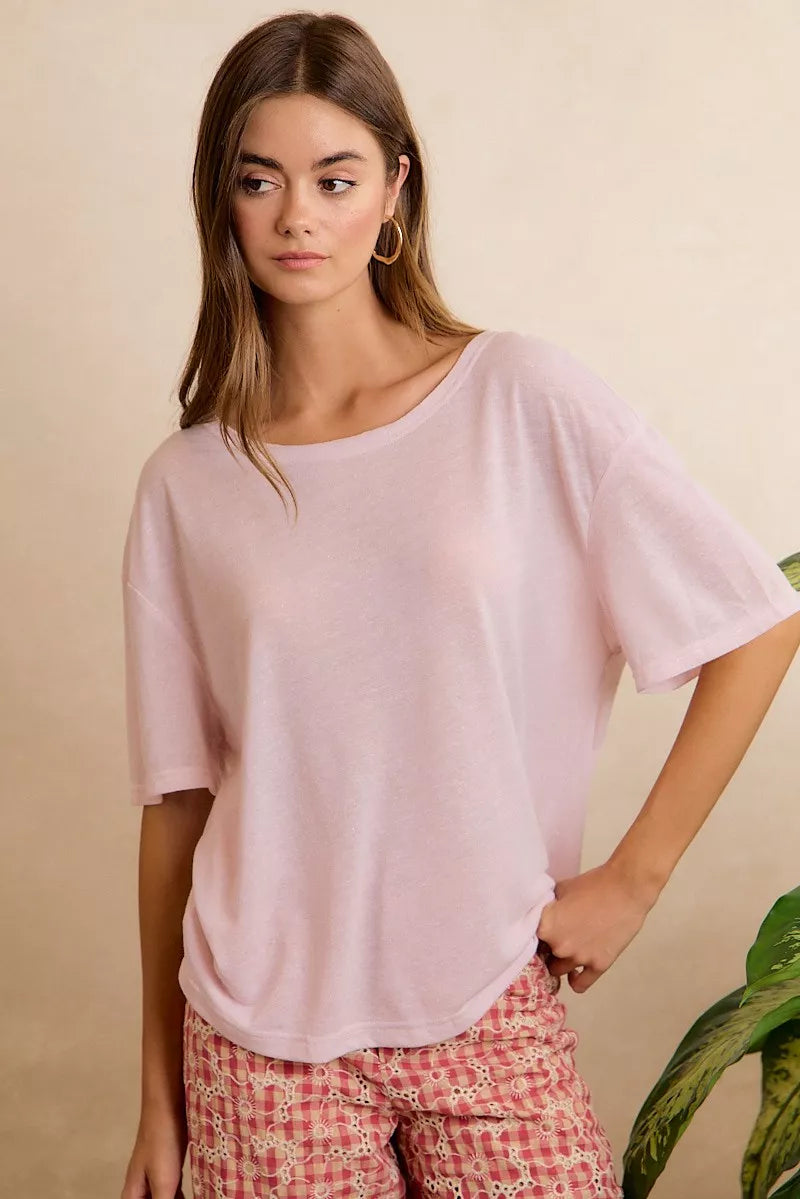 bibi-solid-jersey-relaxed-fit-short-sleeves-pocket-top image 1