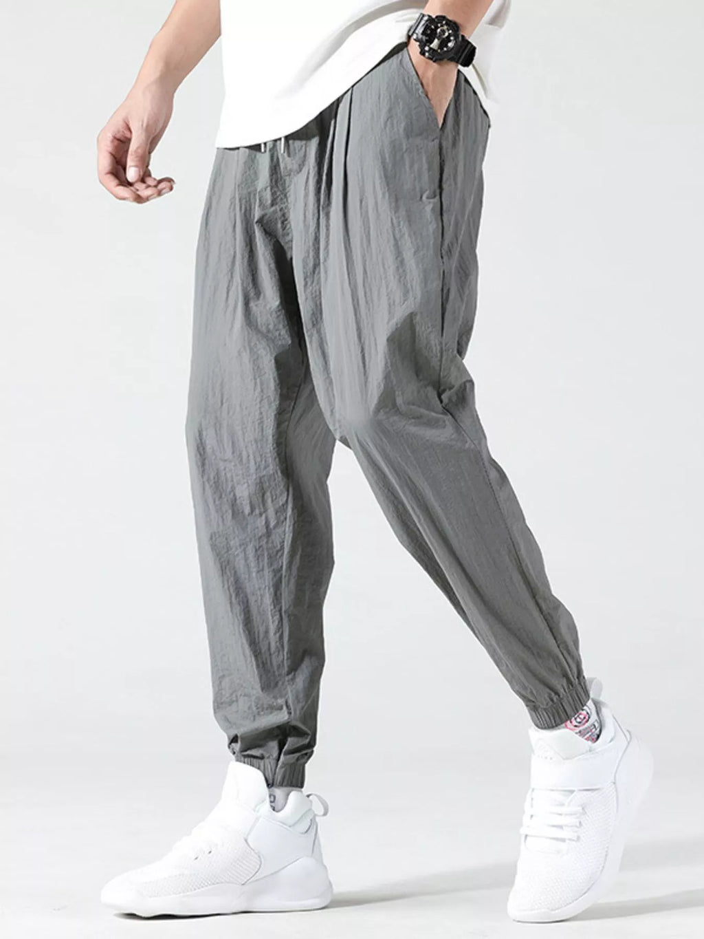Men's Plus Size Drawstring Loose Fit Joggers | Tampa Bay Discounts