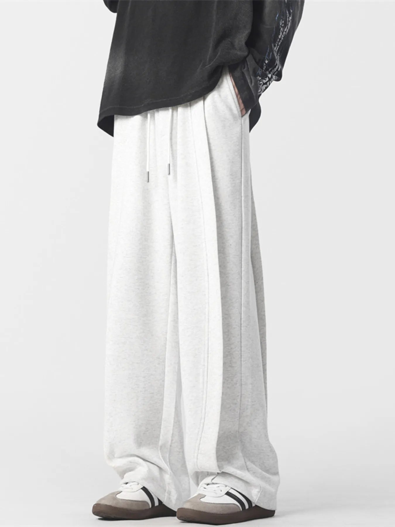 Men's Full Size Drawstring Wide Leg Pants Plus Size | Tampa Bay Discounts