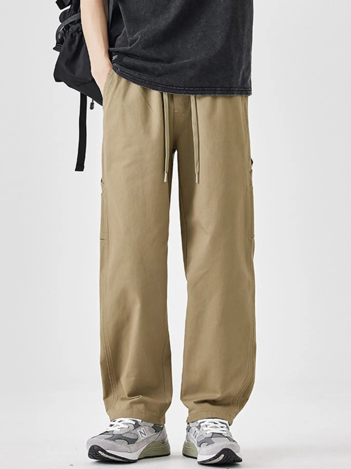 Men's Plus Size Drawstring Wide Leg Pants | Tampa Bay Discounts