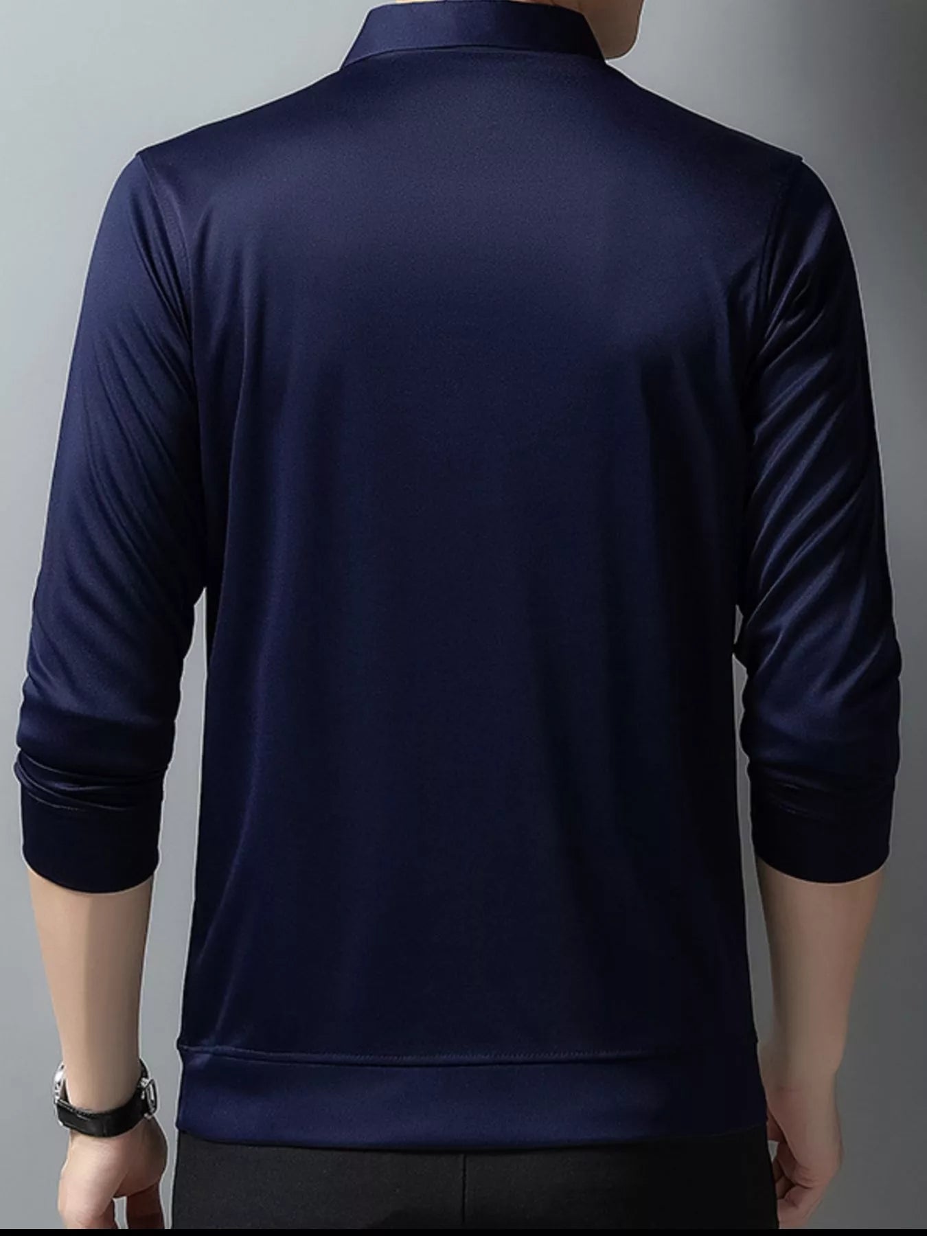 Men's Plus Size Long Sleeve Classic Fit Polo | Tampa Bay Discounts