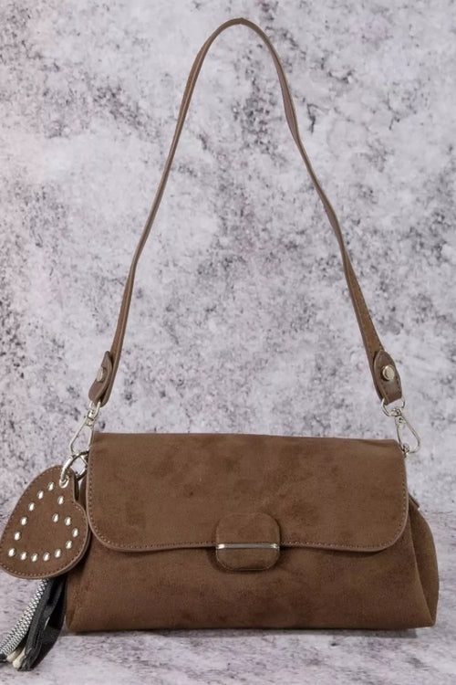 fame-heart-and-tassel-accent-suede-shoulder-bag 1