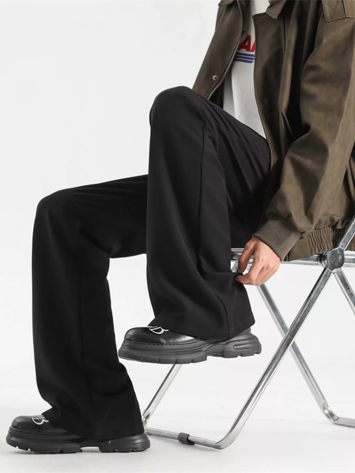 Men's Full Size Wide Leg Casual Pants Plus Size | Tampa Bay Discounts