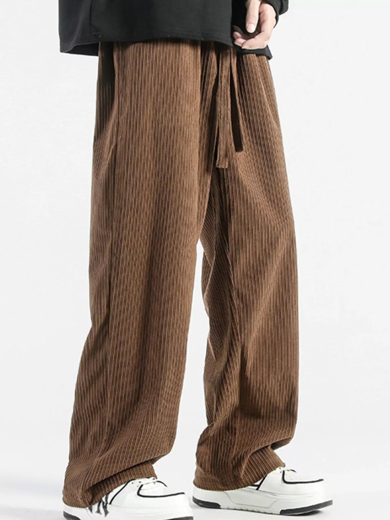 Men's Plus Size Casual Drawstring Wide Leg Pants | Tampa Bay Discounts